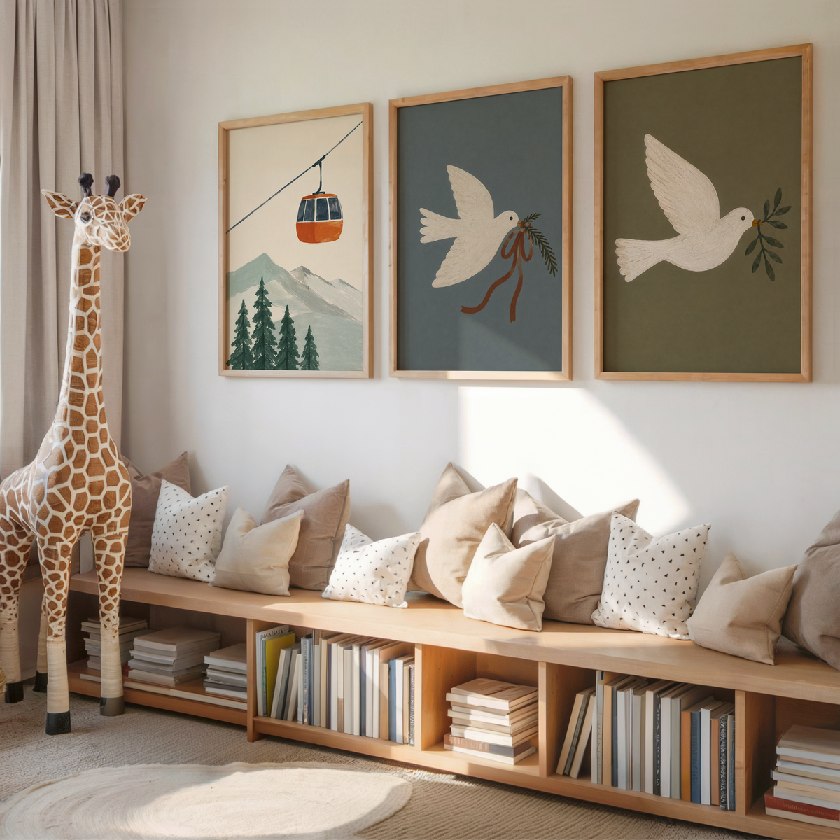 Mountain Cable Car Wall Art Poster