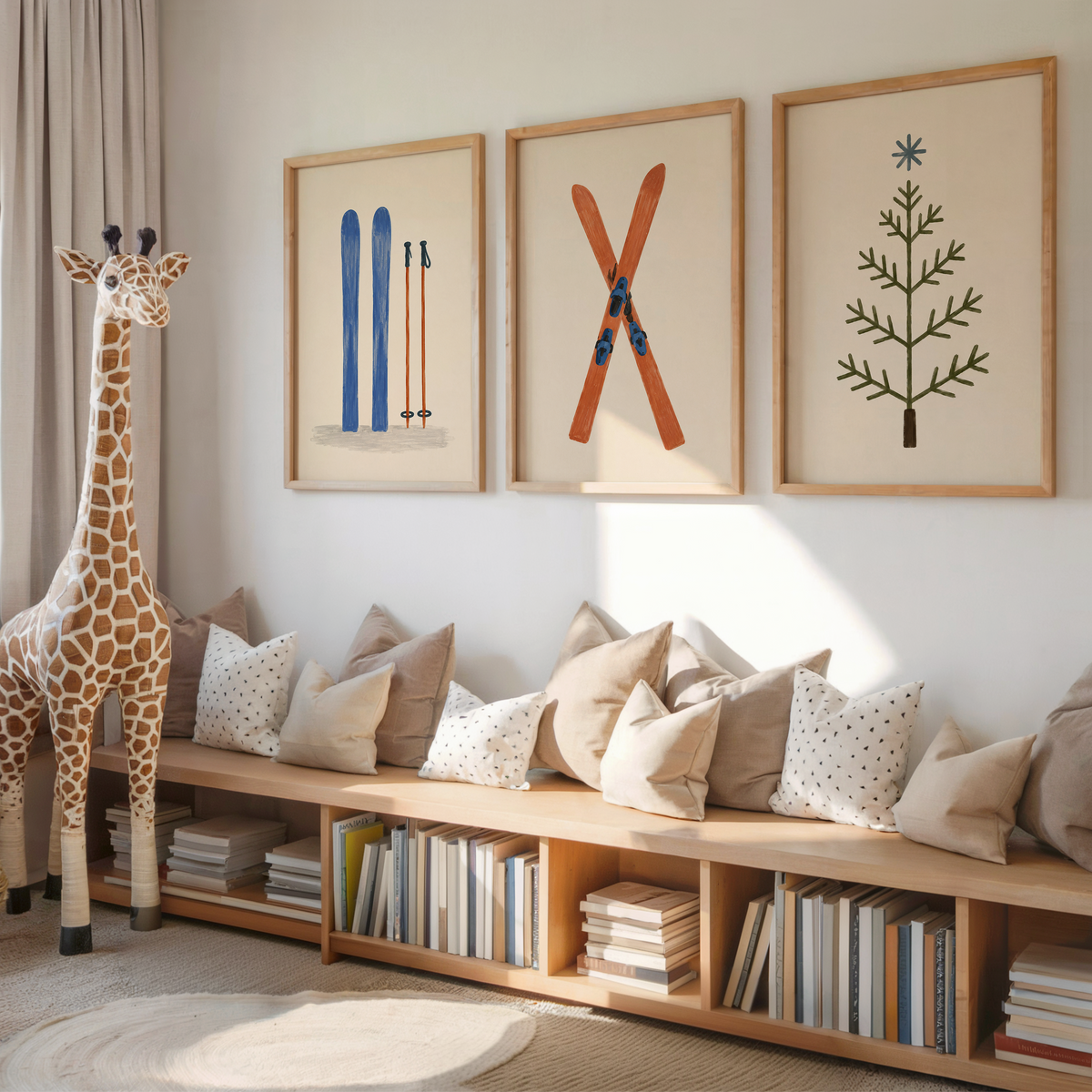 Minimalist Christmas Tree Wall Art Poster