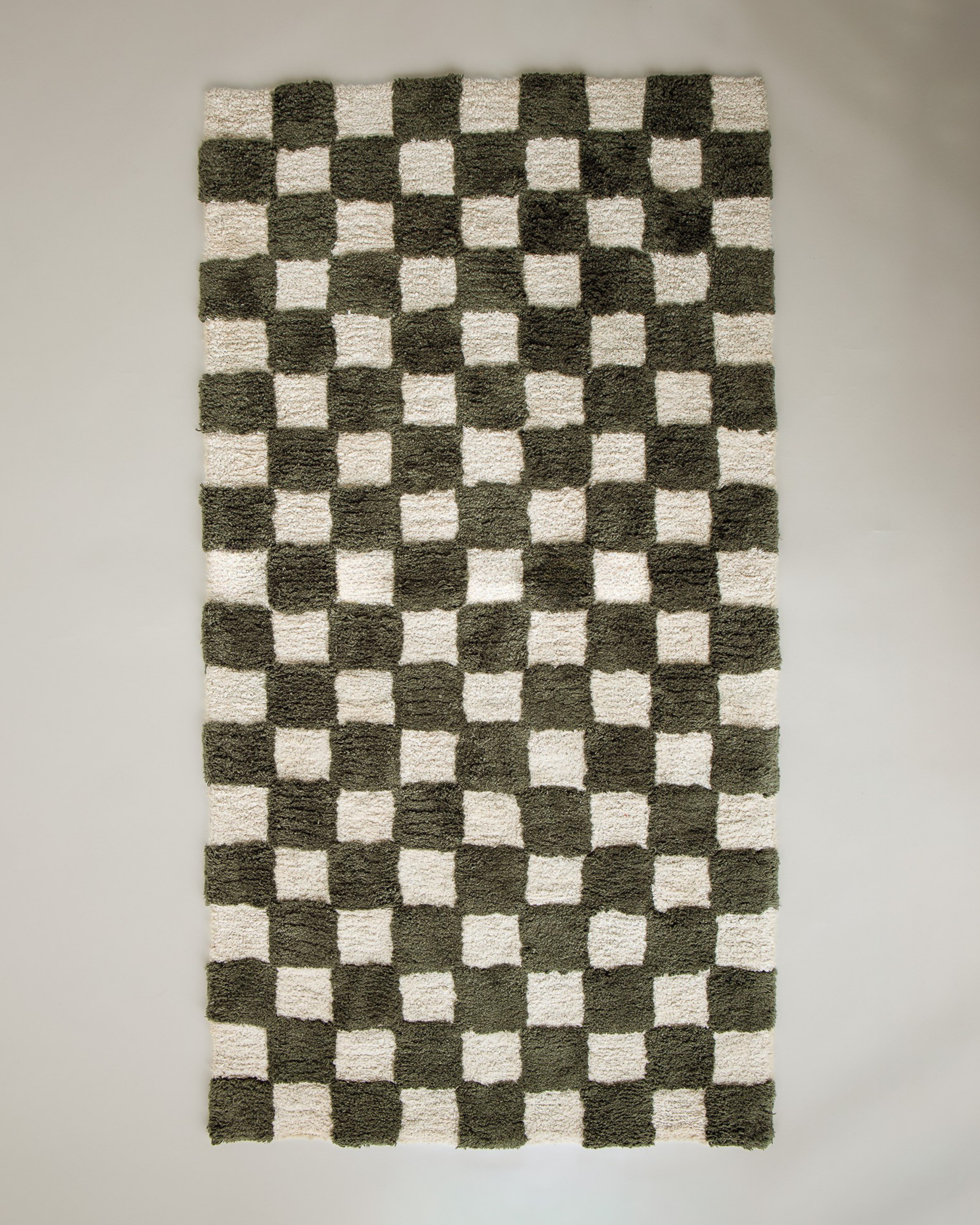 Olive Check Rug