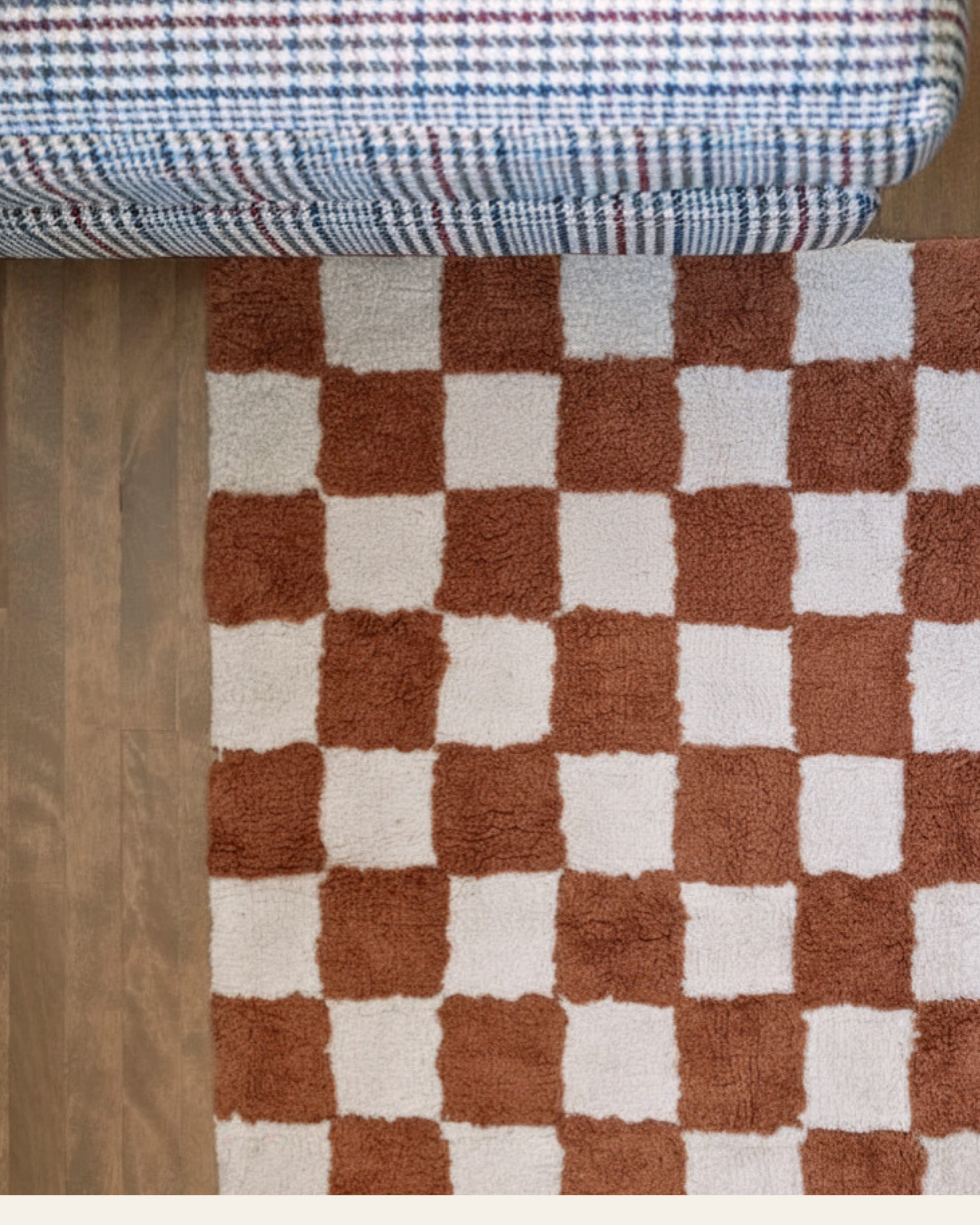 Rustic Check Rug