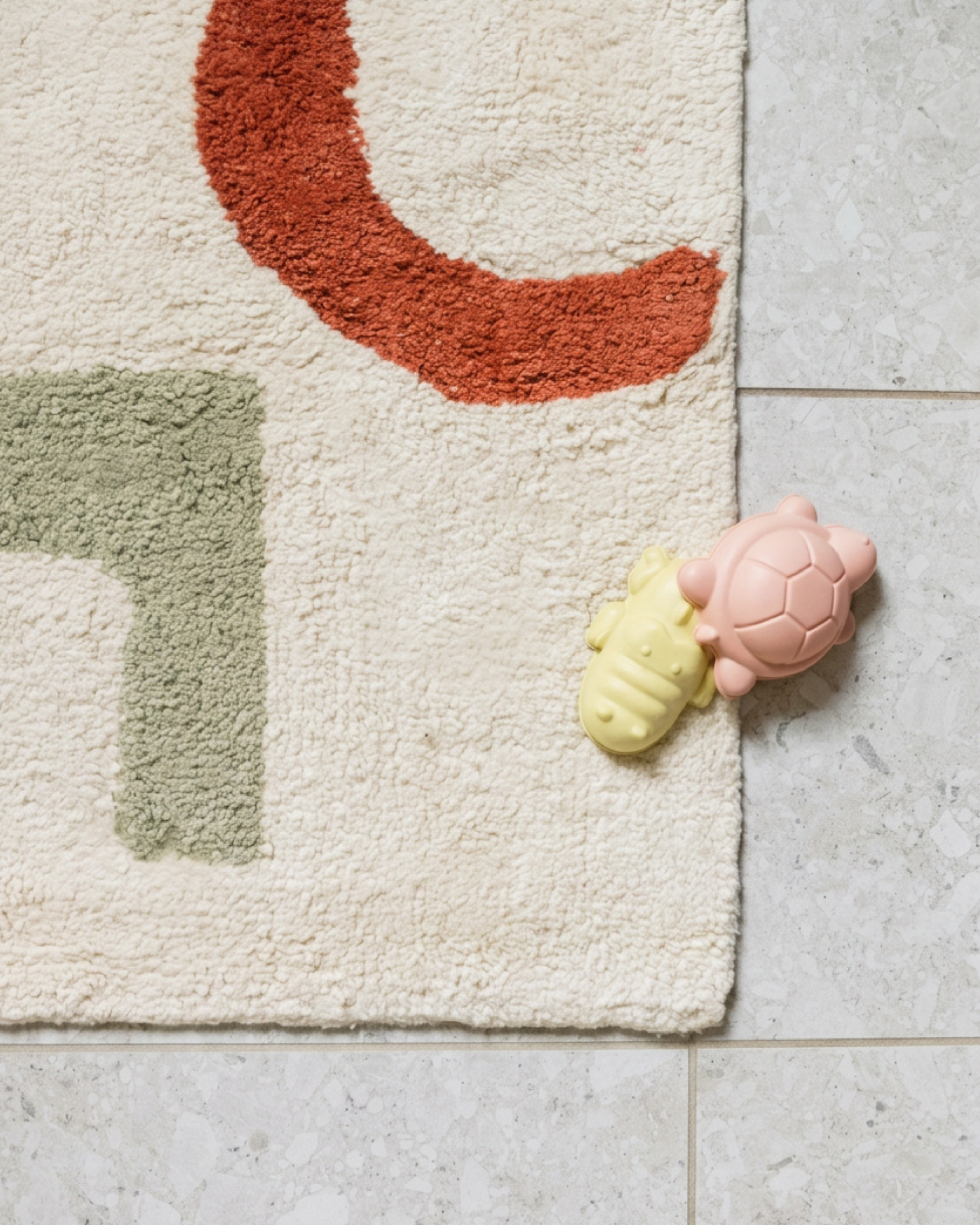 Abstract Shapes Tufted Bath Mat