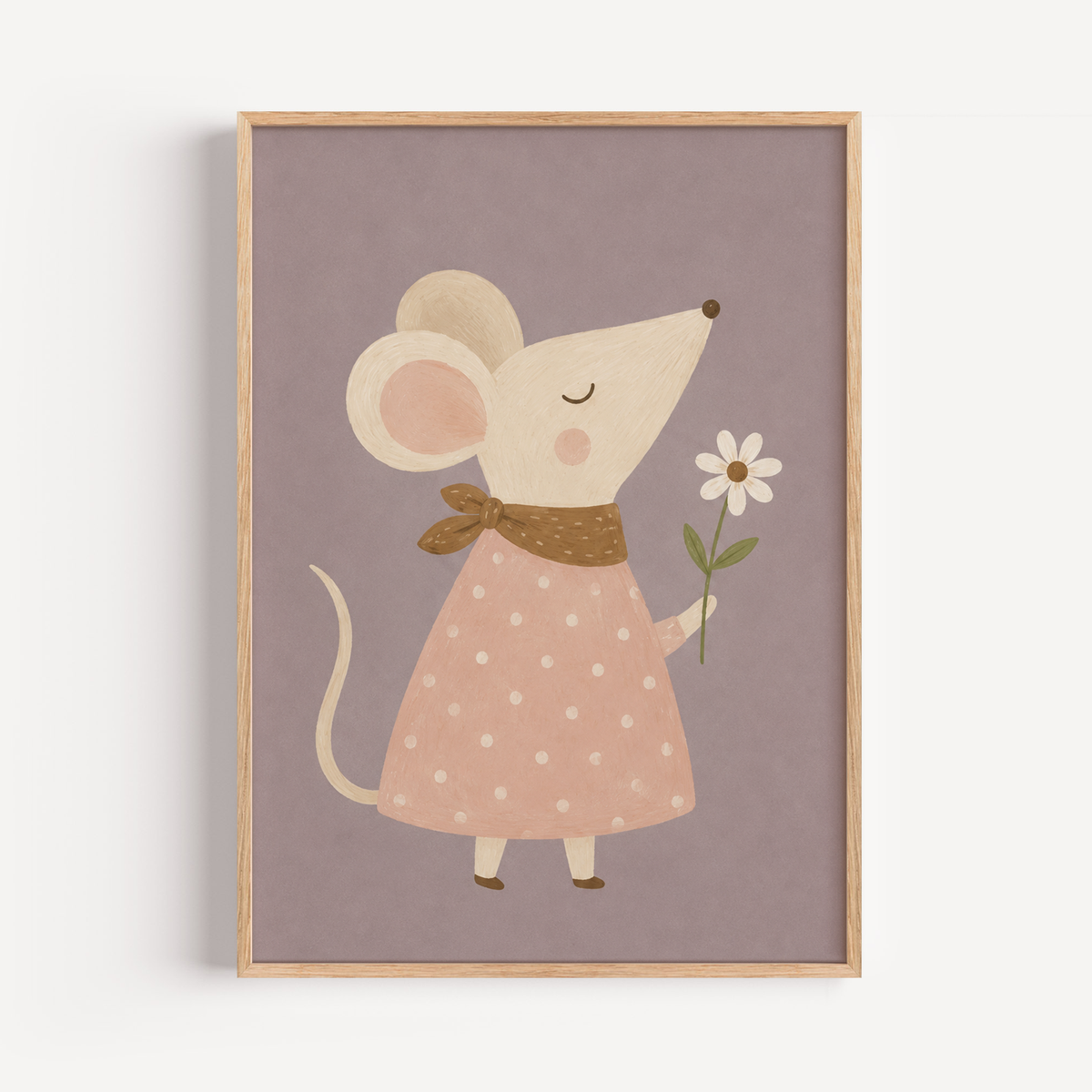 Mouse Daisy Wall Art Poster