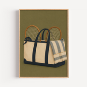 Tennis Bag Wall Art Poster