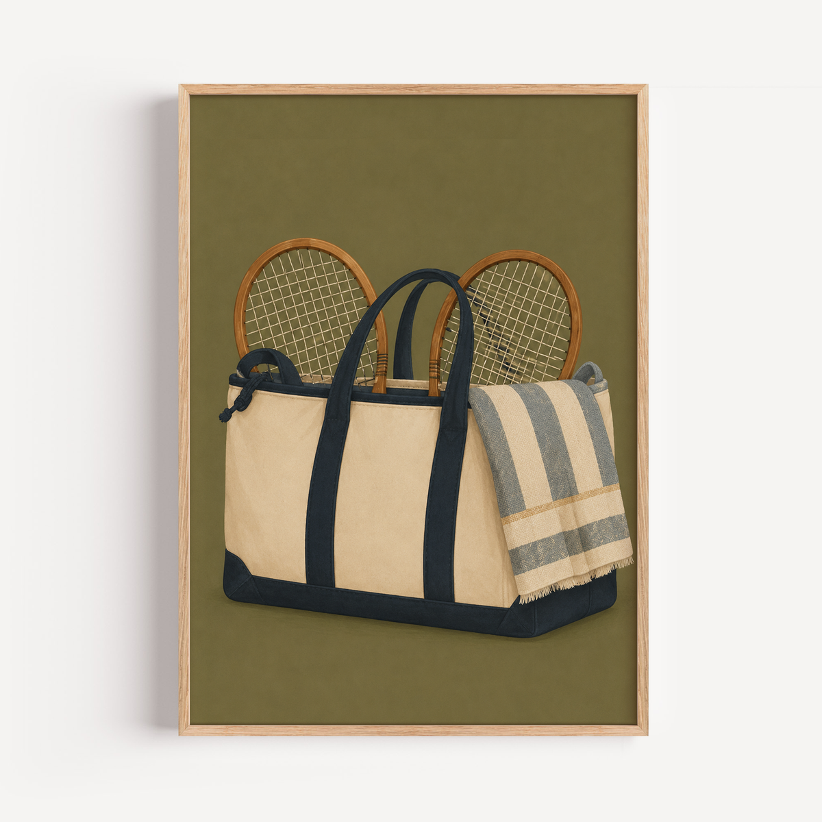 Tennis Bag Wall Art Poster