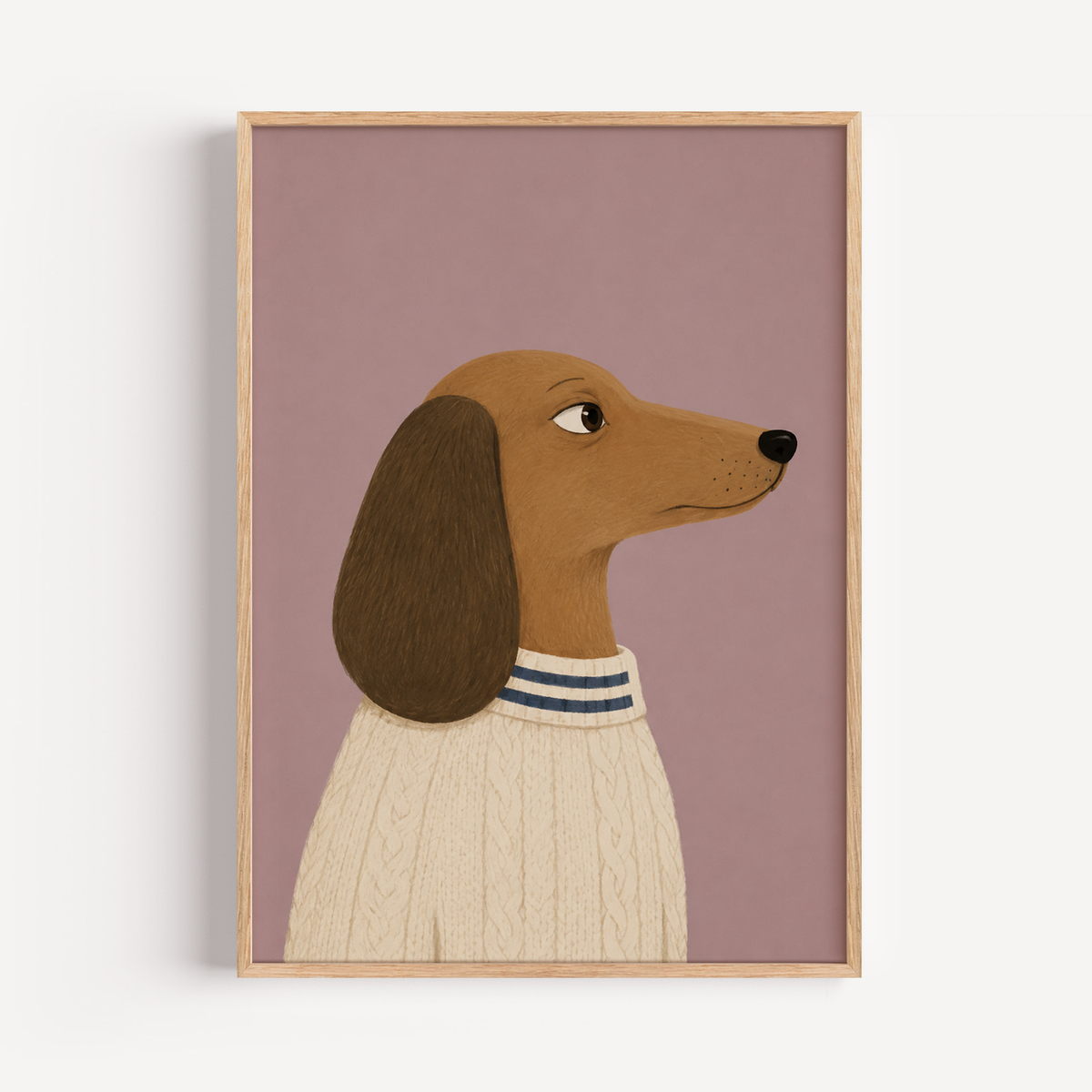 Dachshund Wall Art Poster