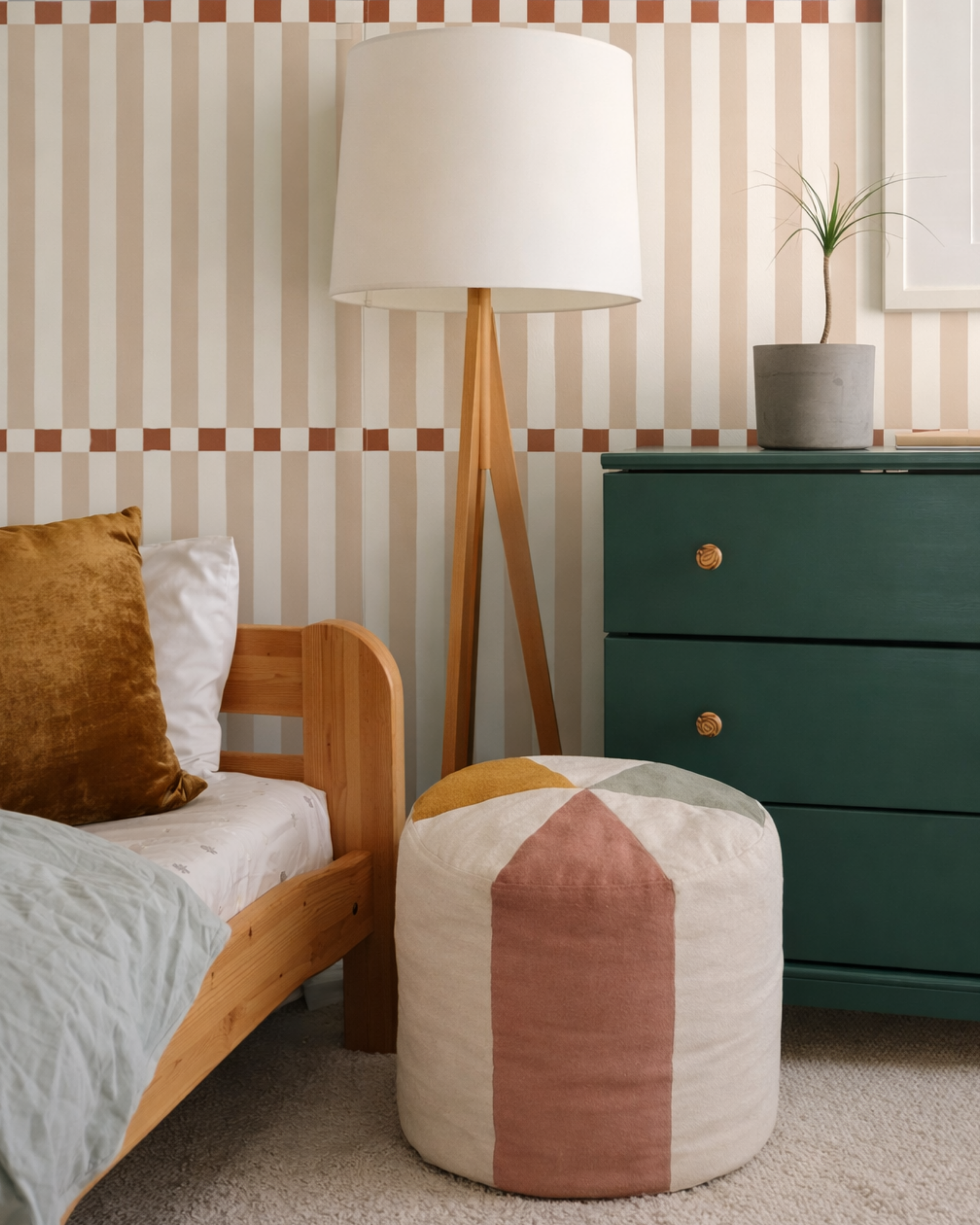 Sunny Days Colorblock Pouf