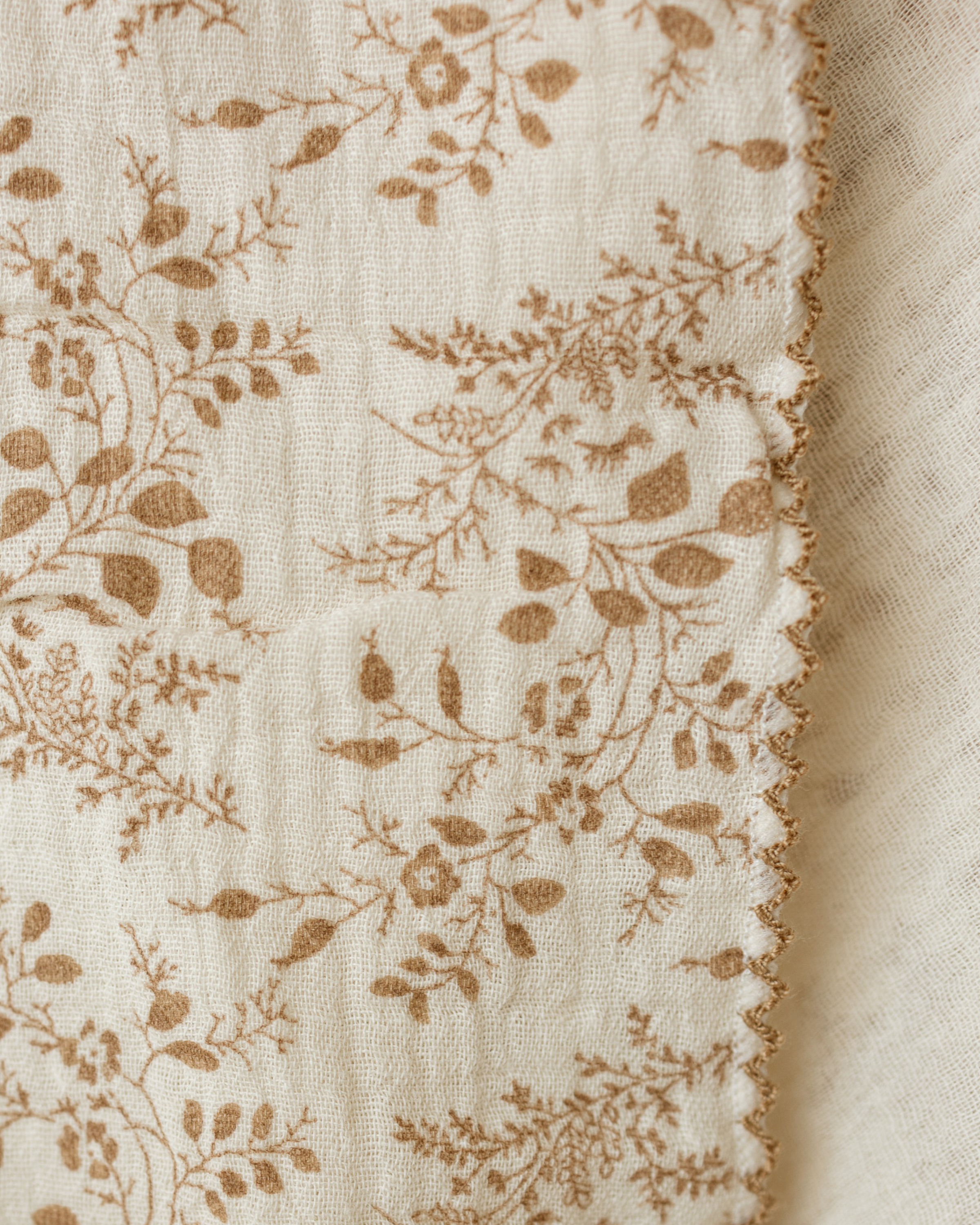 Double-Layer Cotton Muslin Swaddle Blanket – Vintage Floral