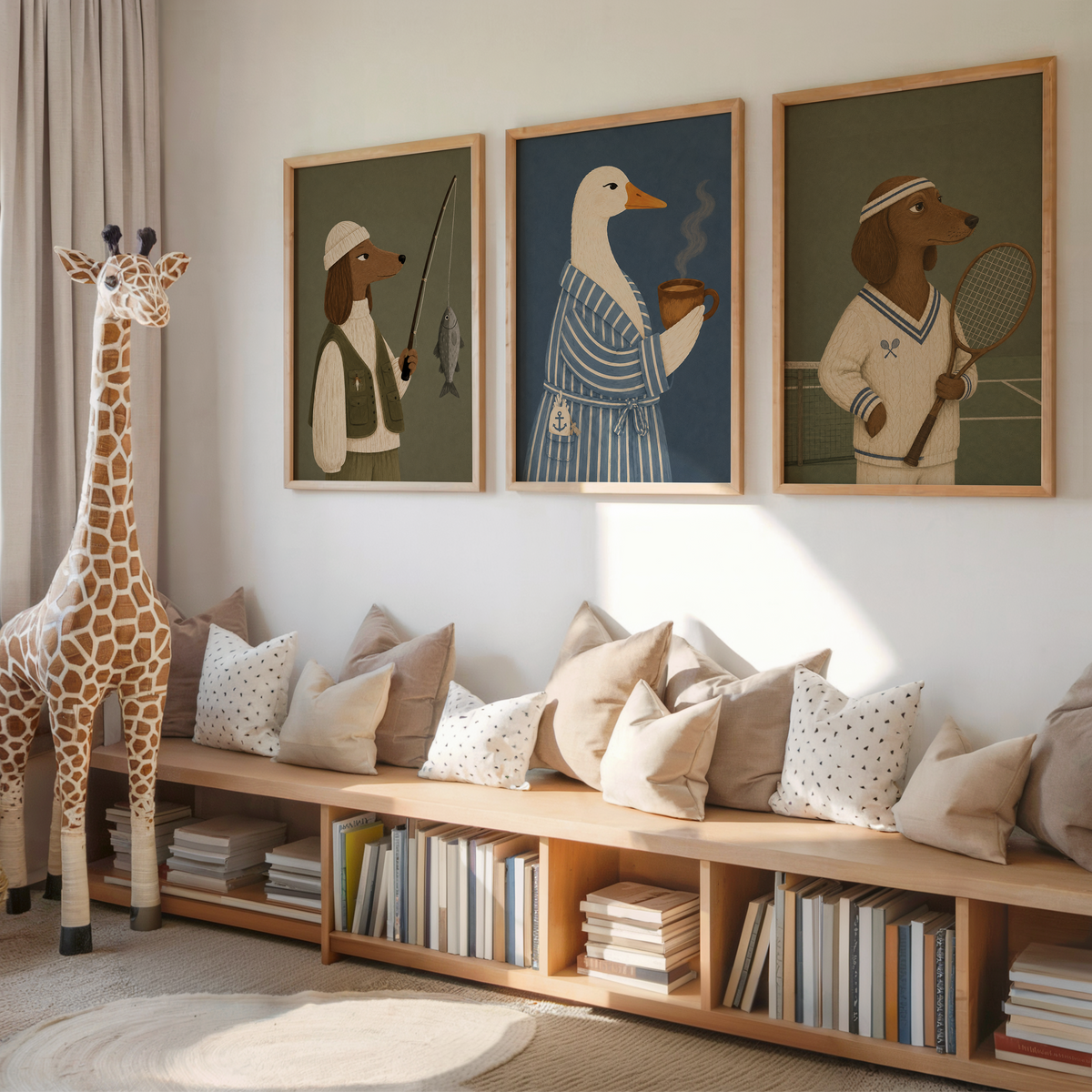 Cozy Goose Wall Art Poster