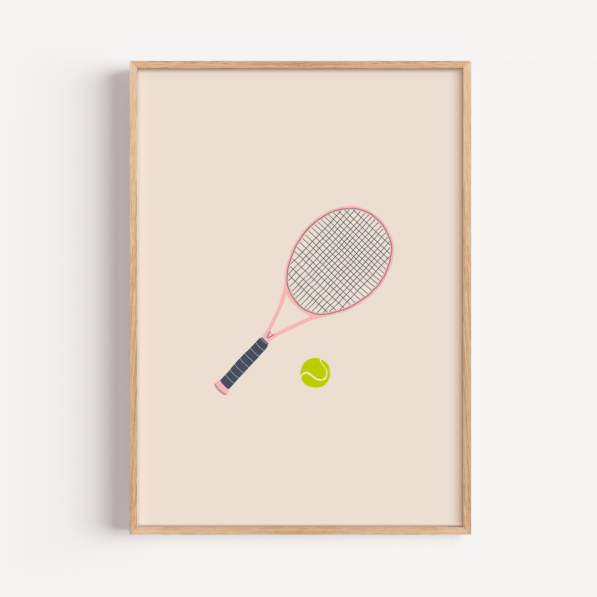Head Racket Poster Racket Poster | Kids Decor and Wall Art Poster | JUJA Kids