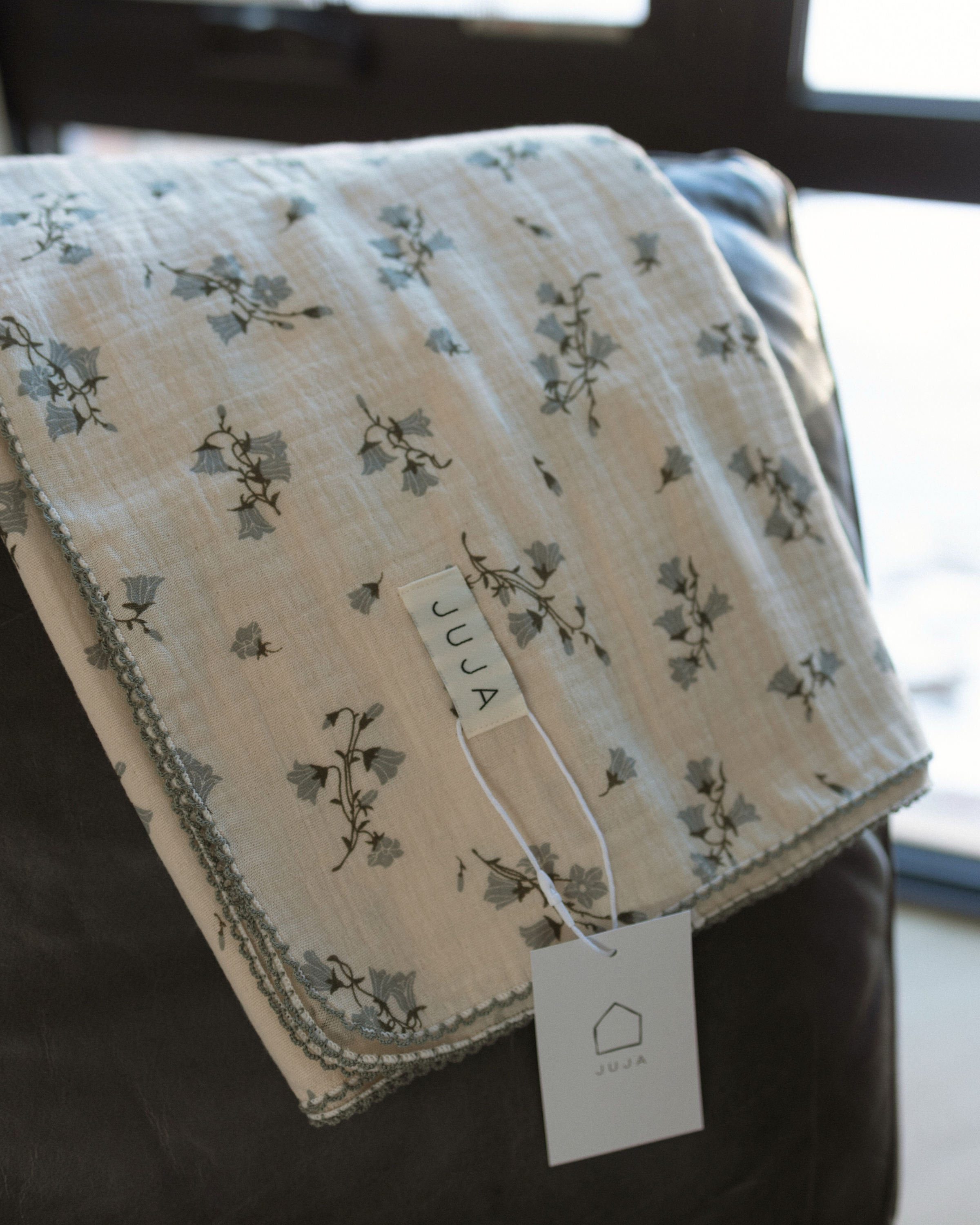 Vintage Floral Cotton Muslin Baby Blanket