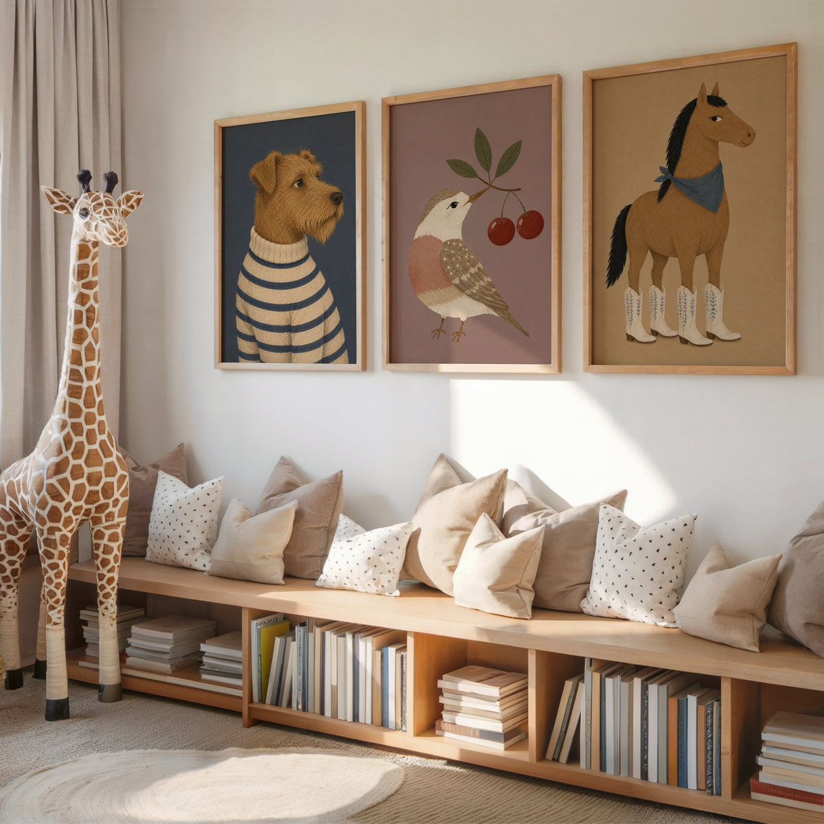 Cowboy Horse Wall Art Poster
