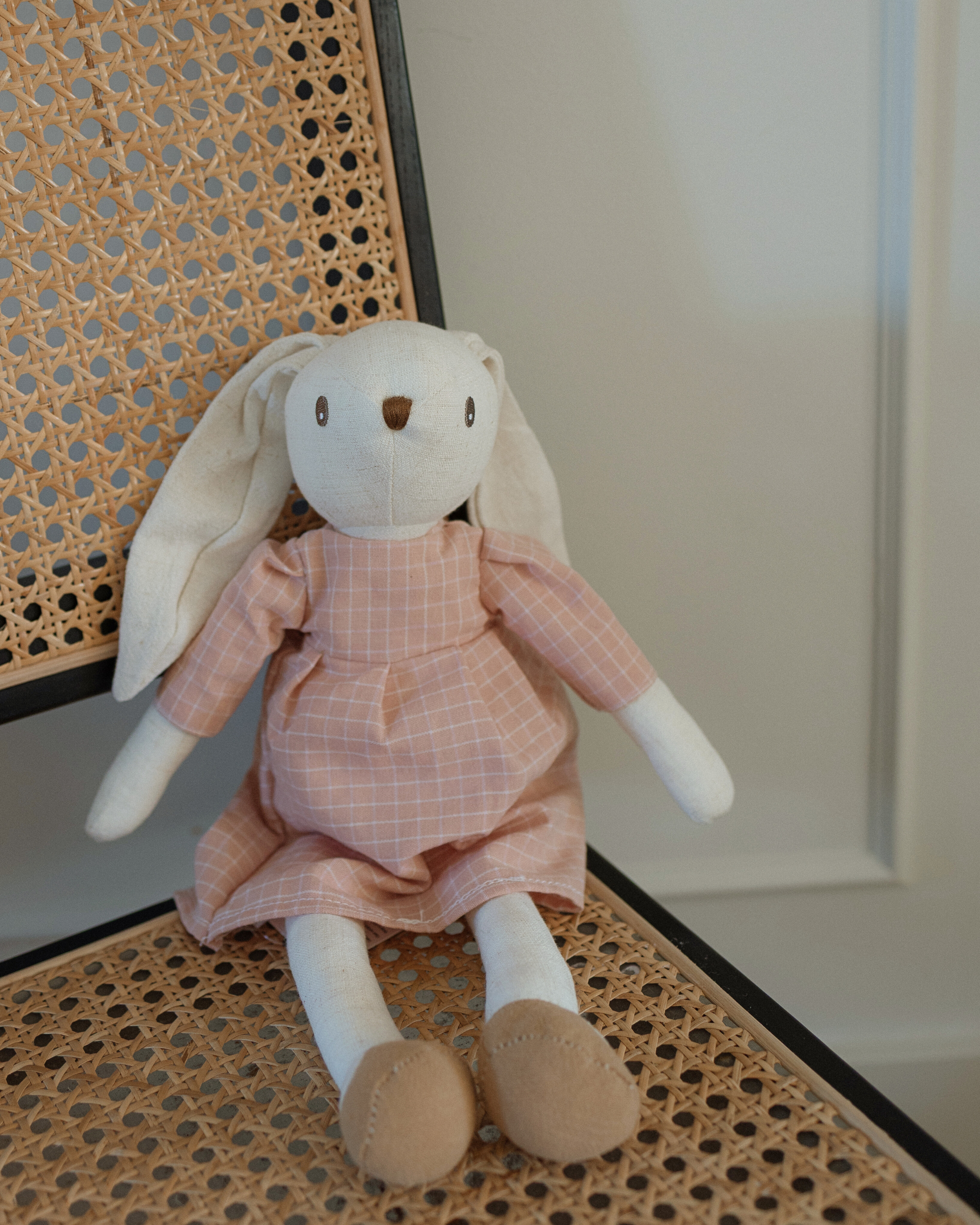 Pink Dress Bunny Plush Toy