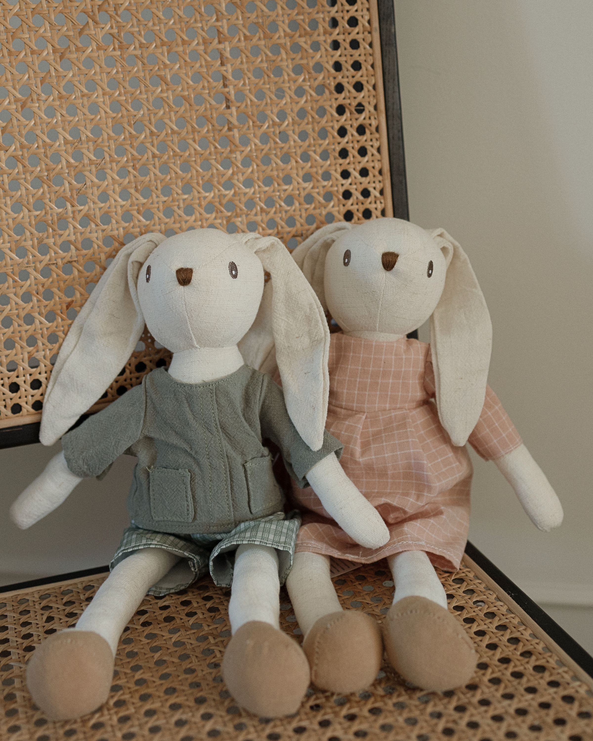 Pink Dress Bunny Plush Toy