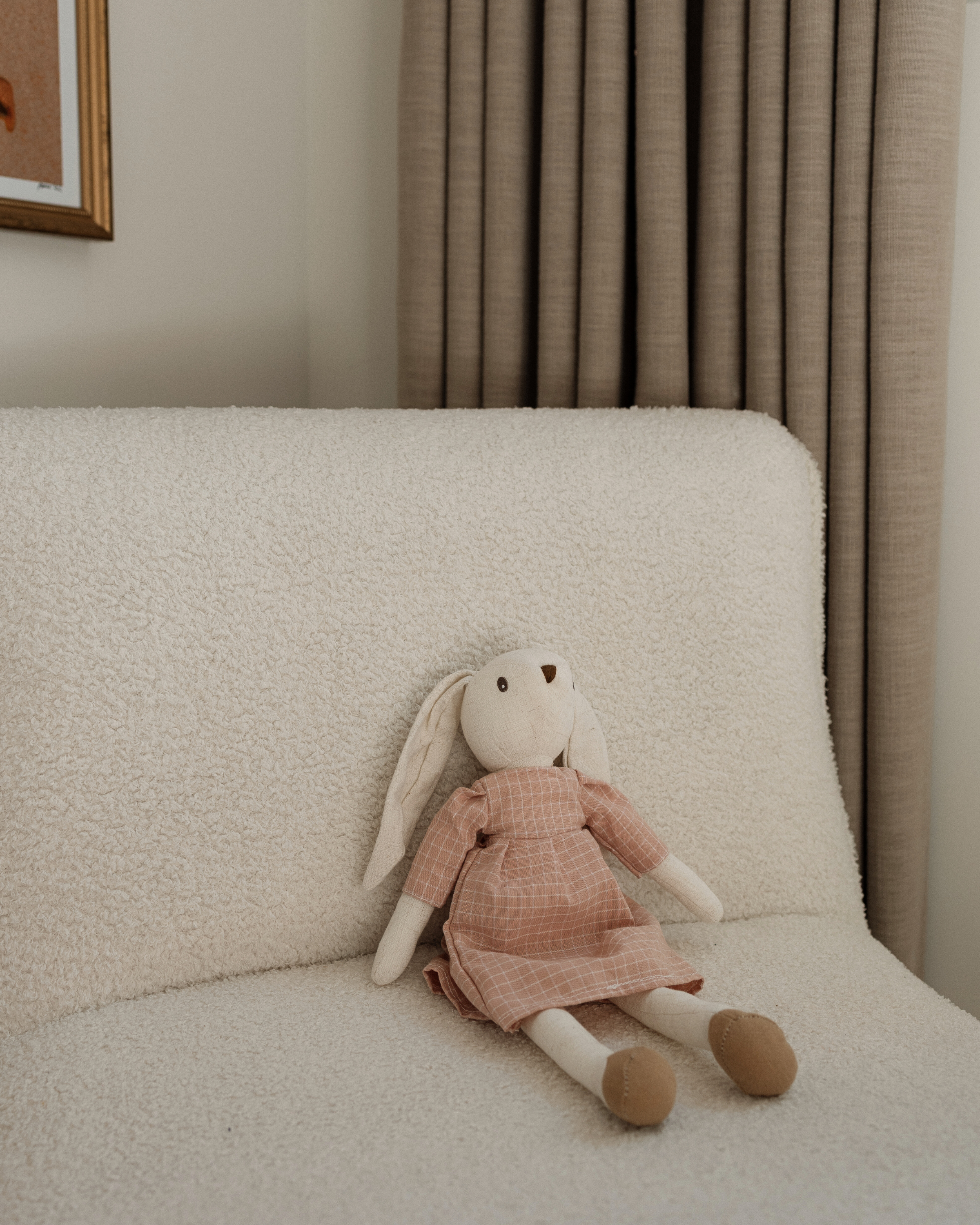 Pink Dress Bunny Plush Toy
