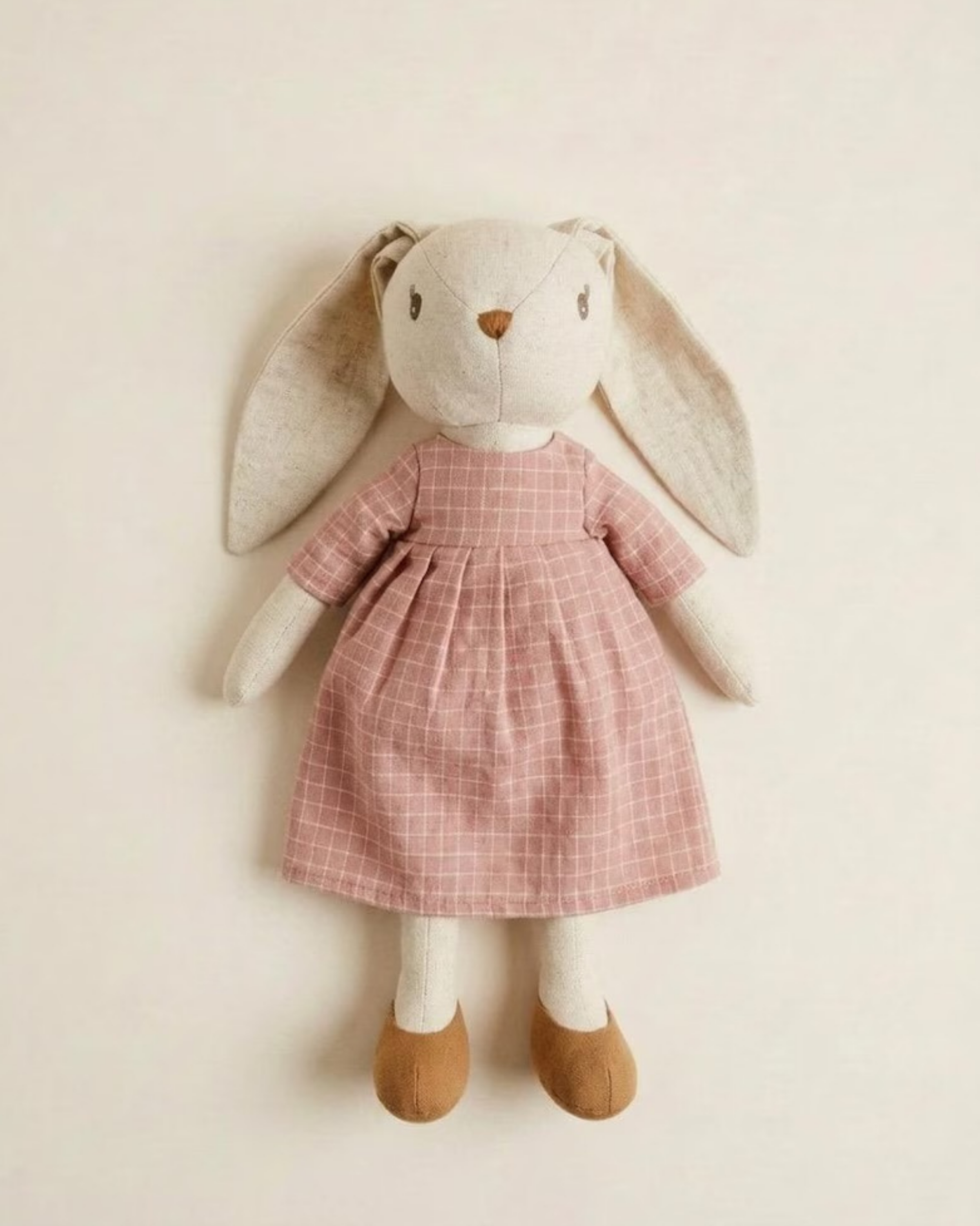 Pink Dress Bunny Plush Toy