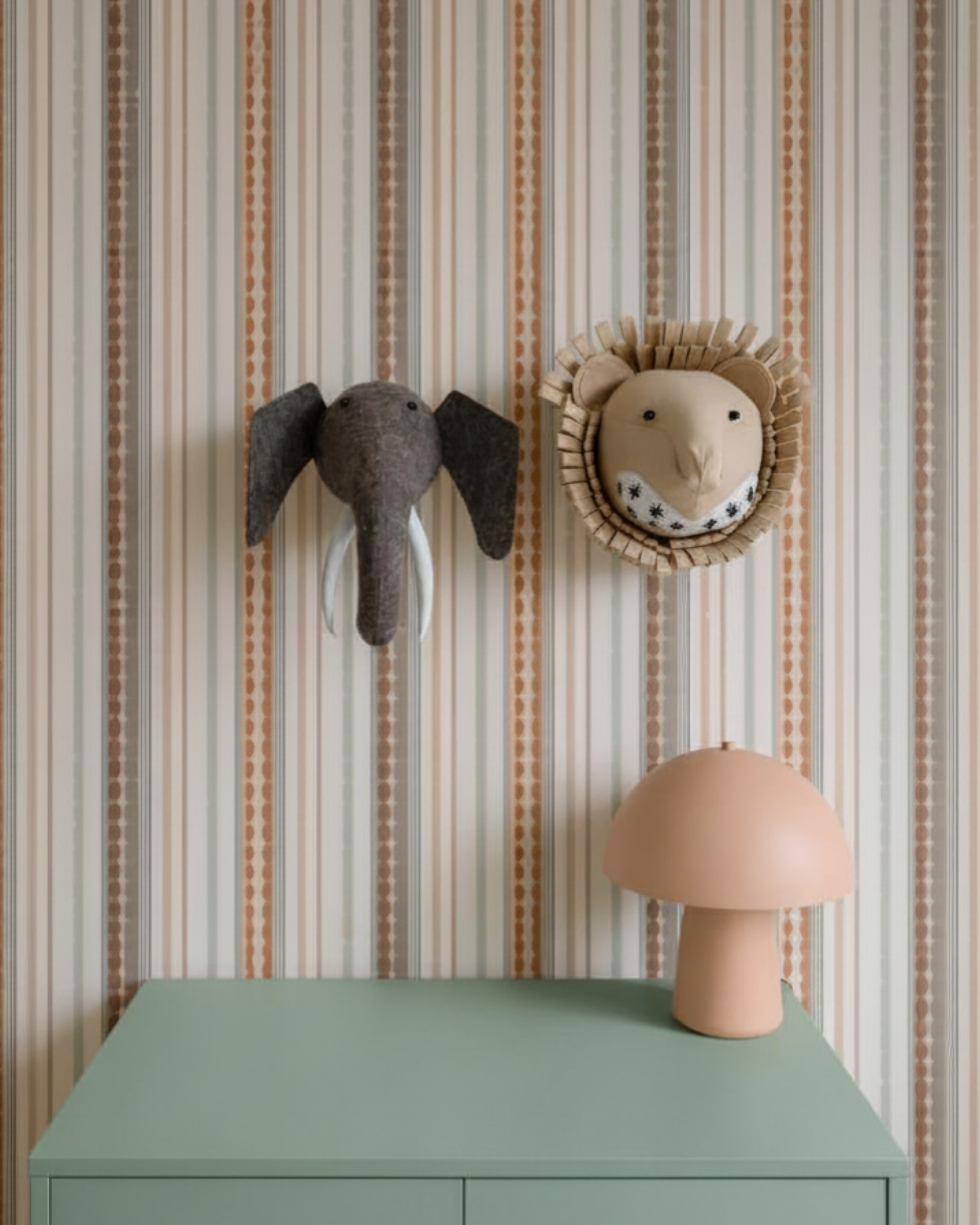 Leo the Lion – Felt Animal Wall Mount