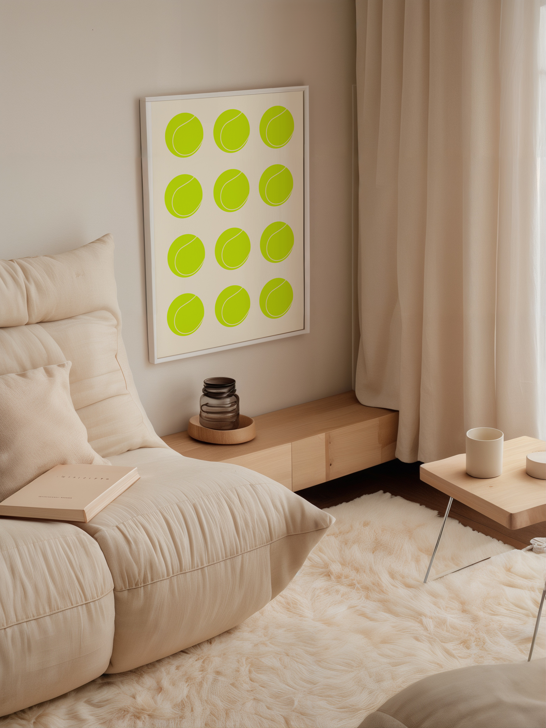 Green Tennis Balls Poster