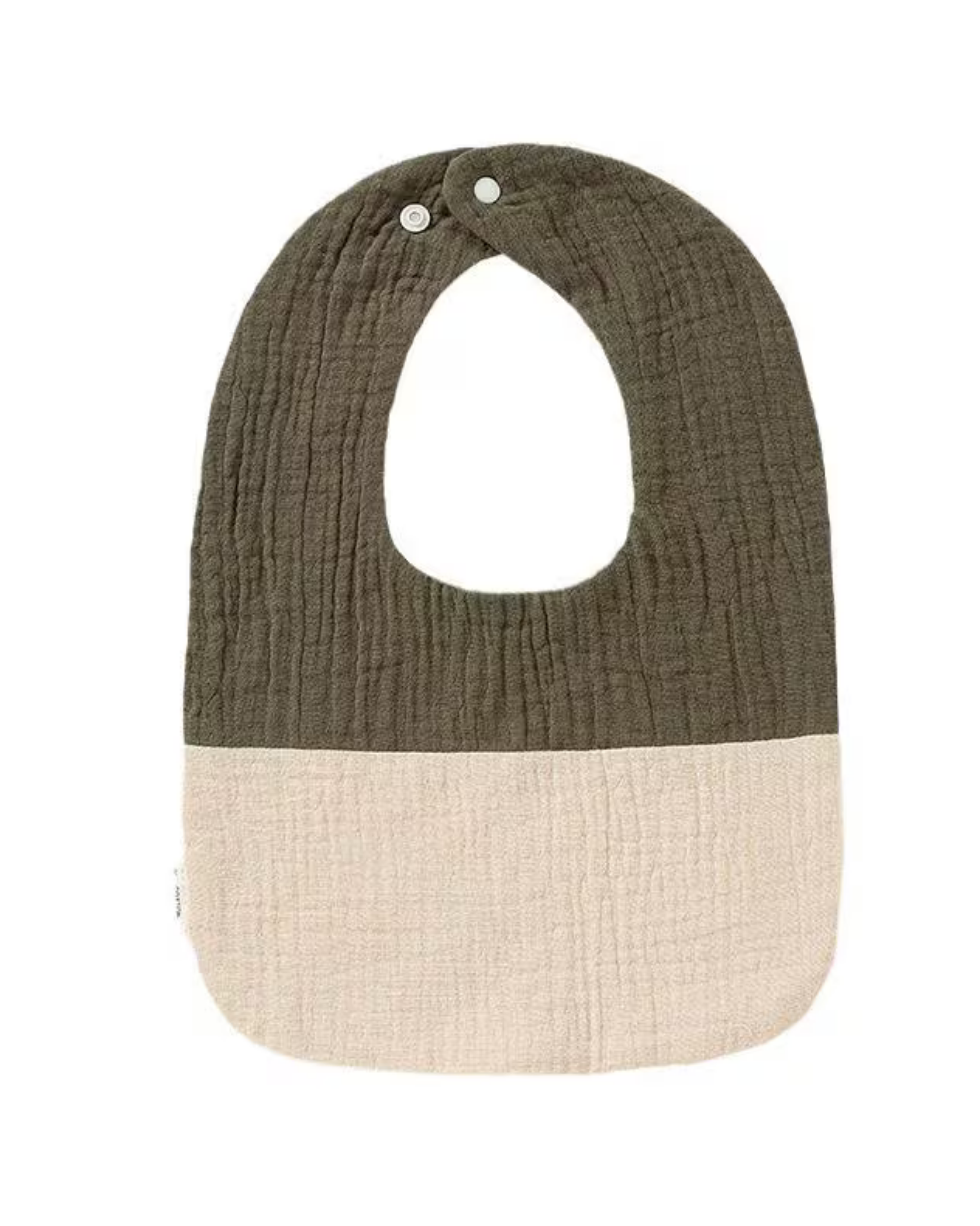 Baby Bib - Olive & Sand
