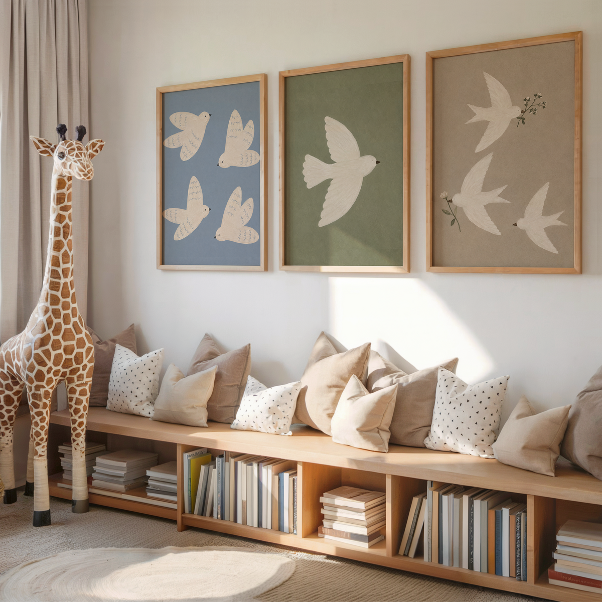 Flying Bird Wall Art Poster