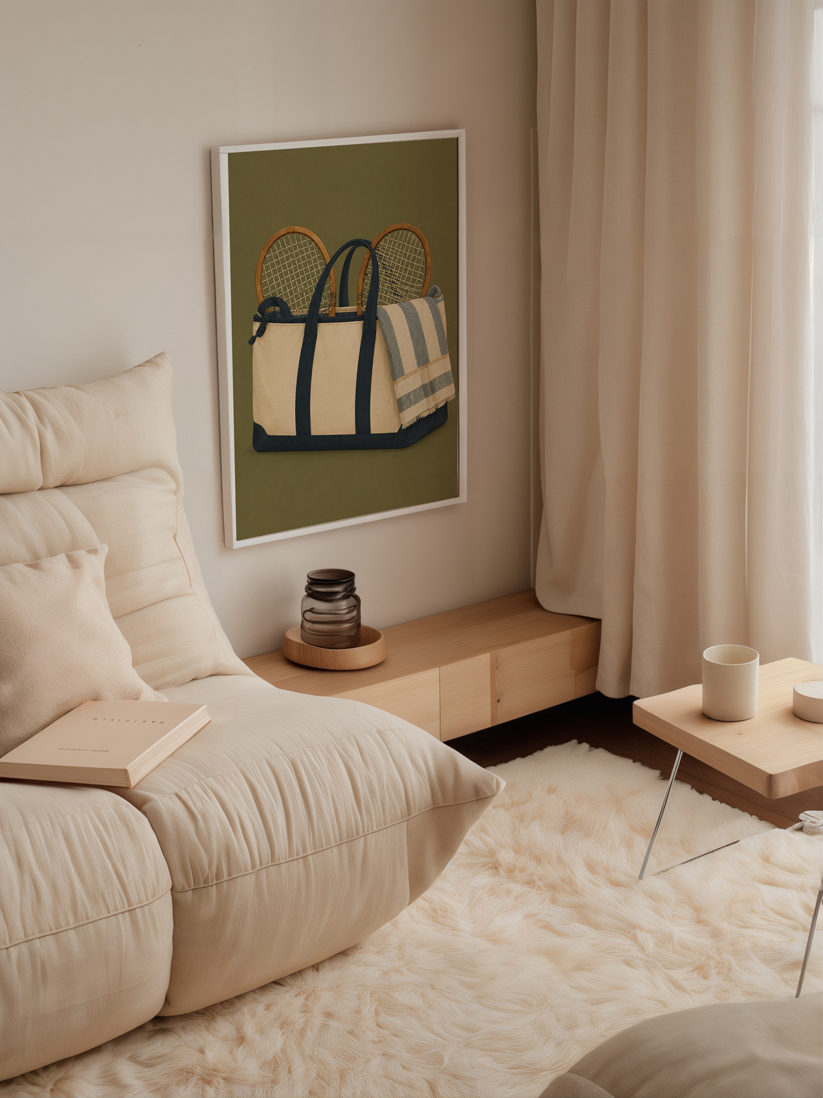 Tennis Bag Wall Art Poster