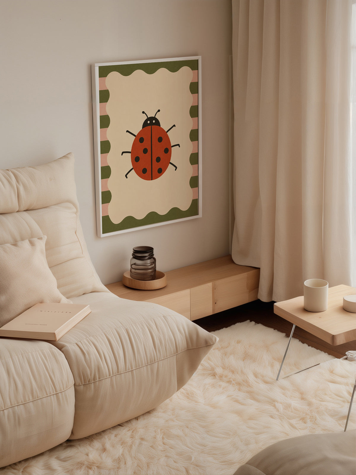 Ladybug Wall Art Poster