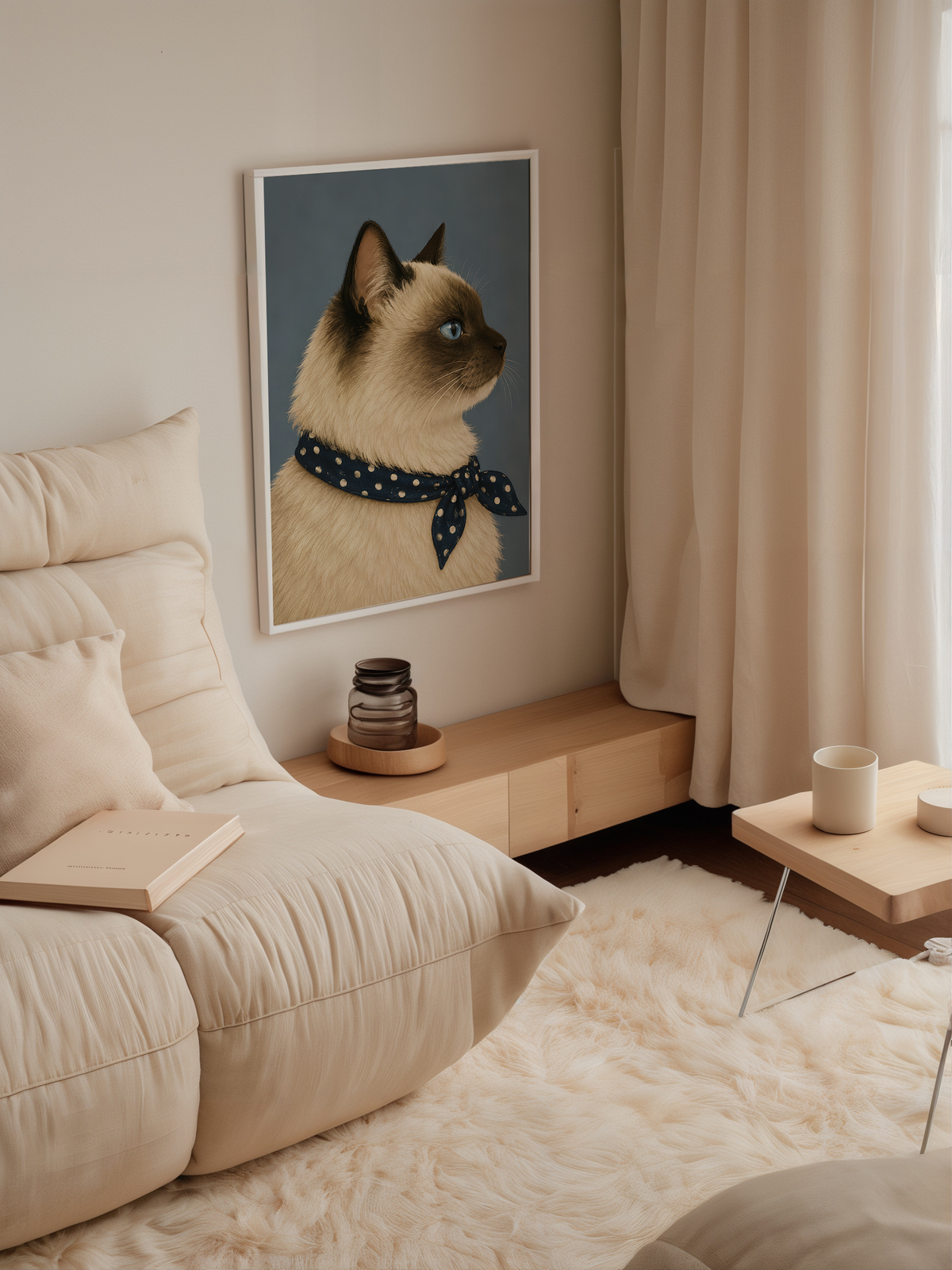 Siamese Cat Wall Art Poster