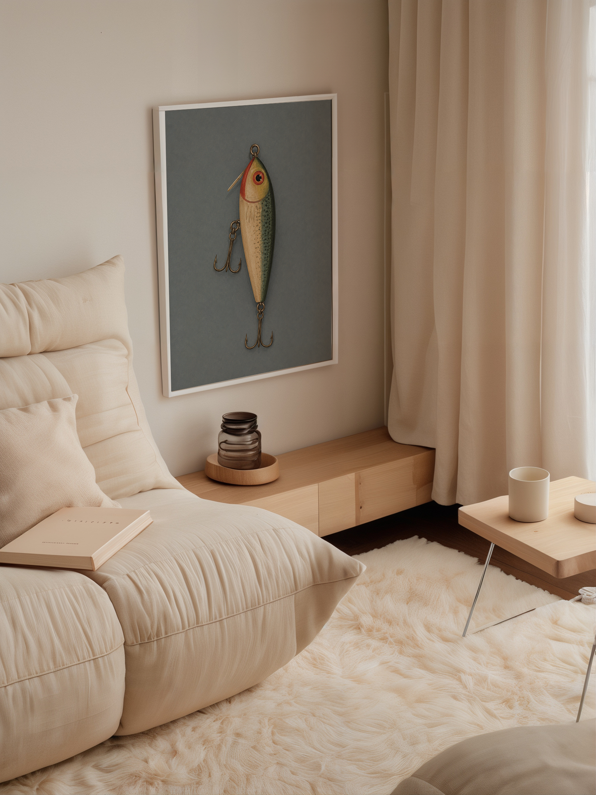 Vintage Fishing Lure Wall Art Poster