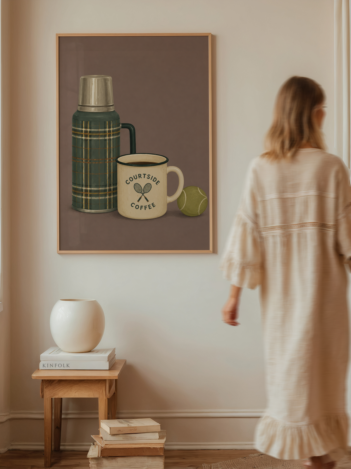 Tennis Coffee Wall Art Poster
