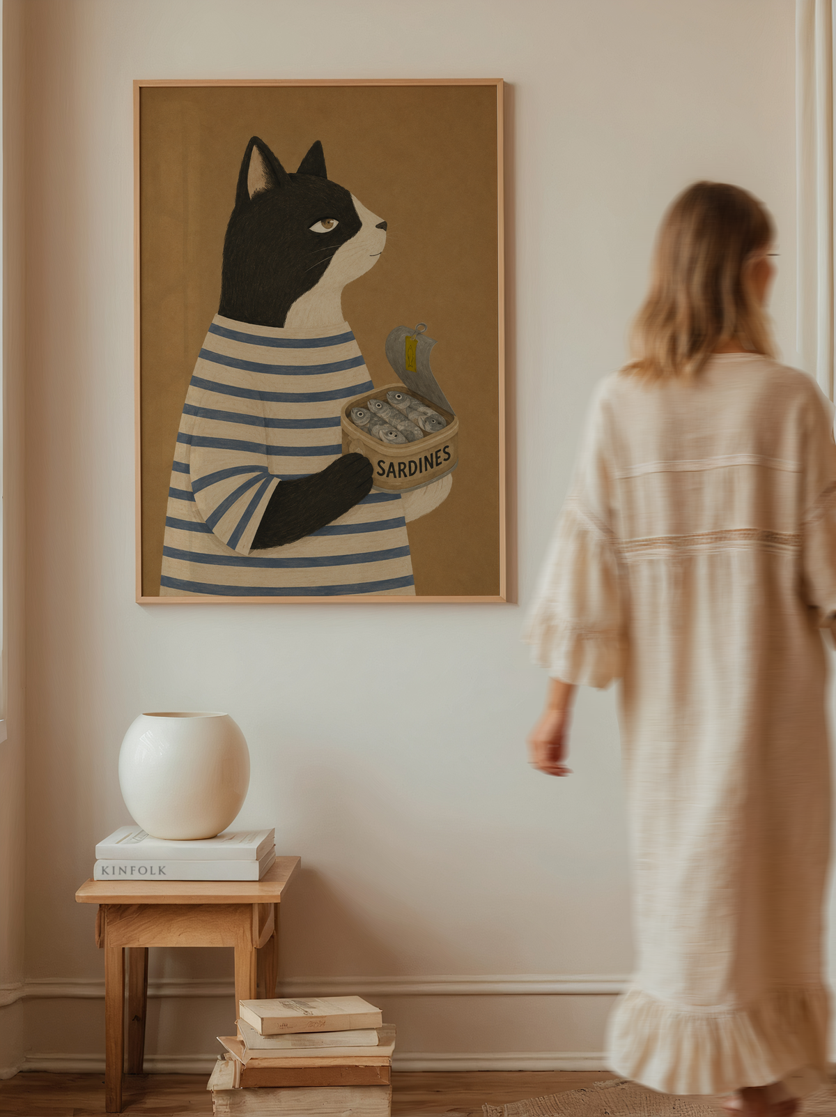 Sailor Cat Wall Art Poster