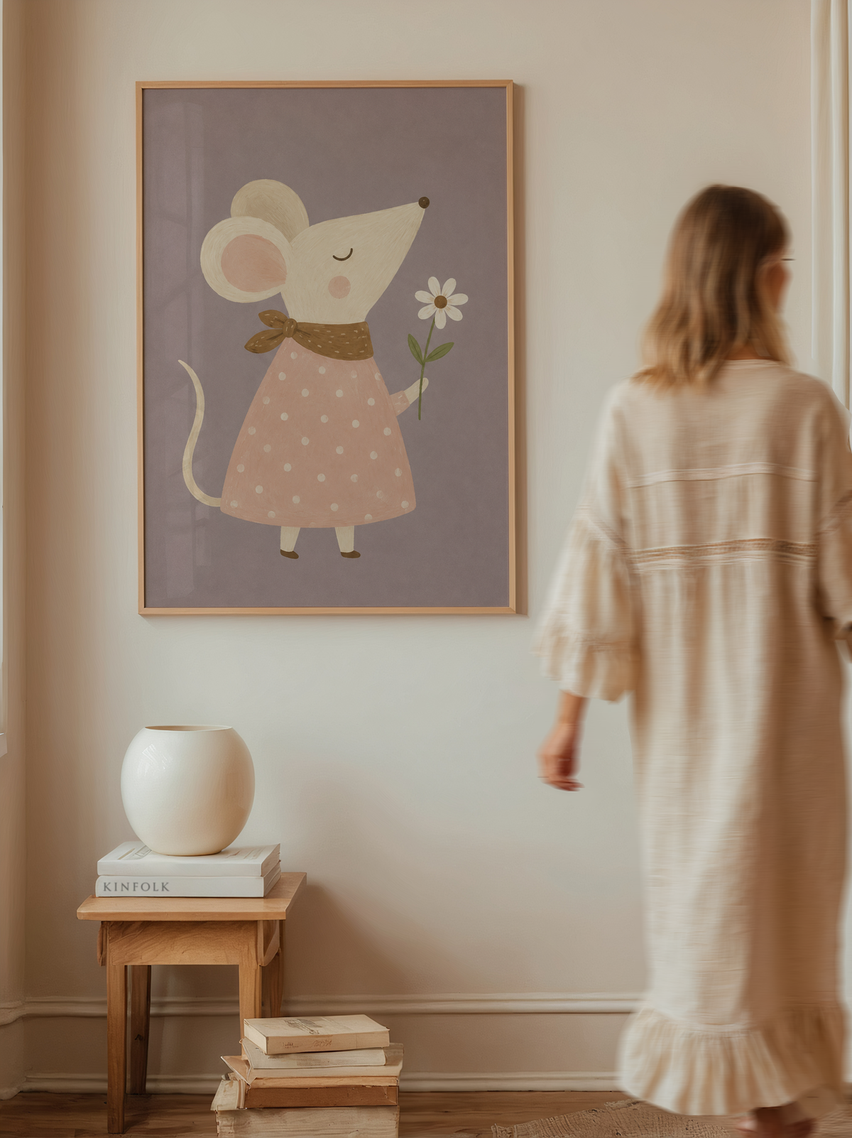 Mouse Daisy Wall Art Poster