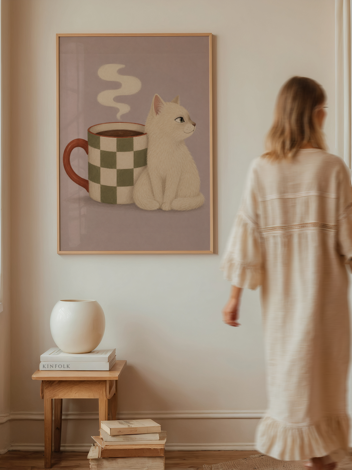 Cozy Kitten Wall Art Poster