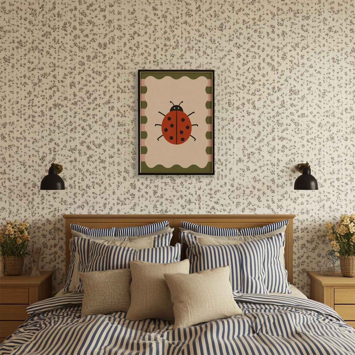 Ladybug Wall Art Poster