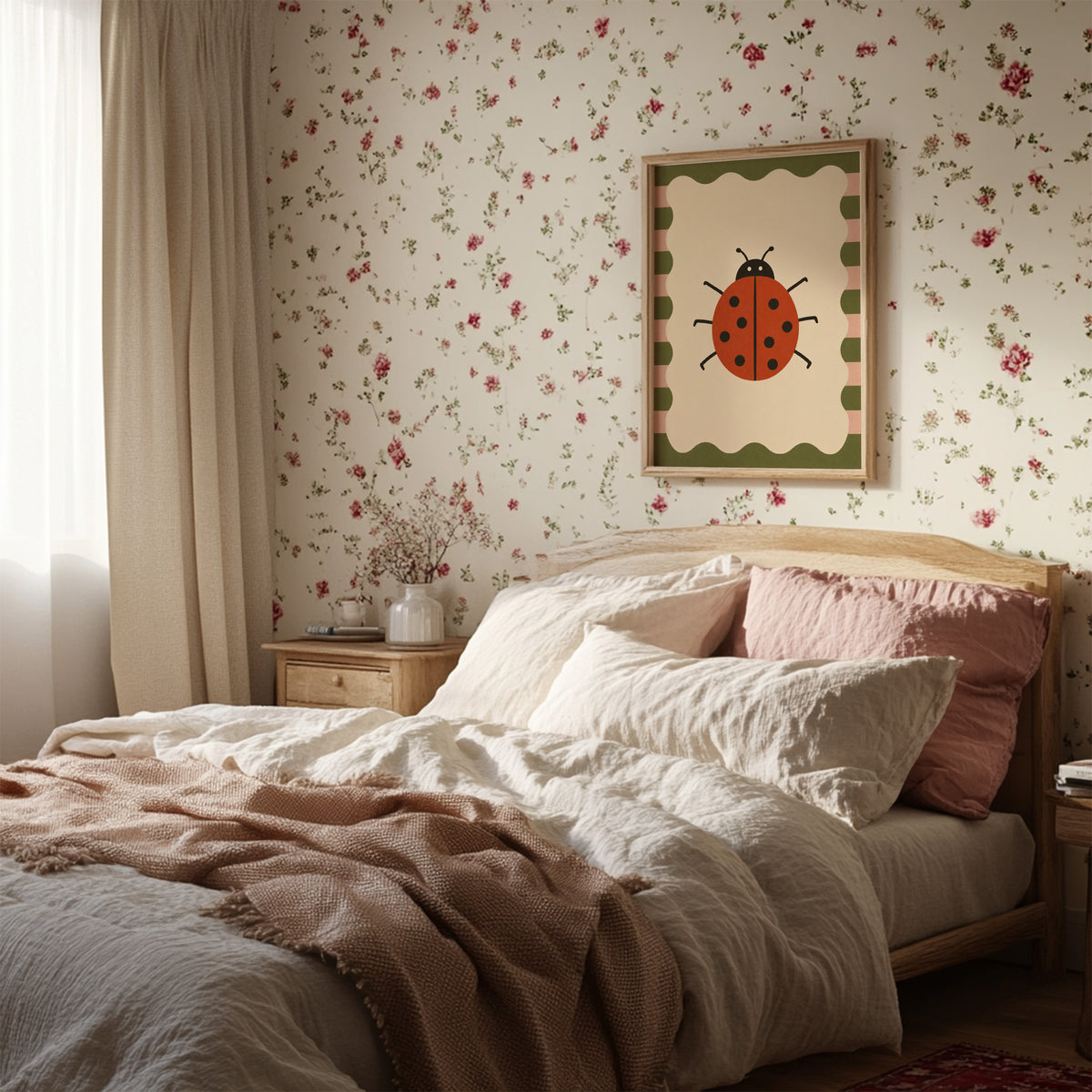 Ladybug Wall Art Poster