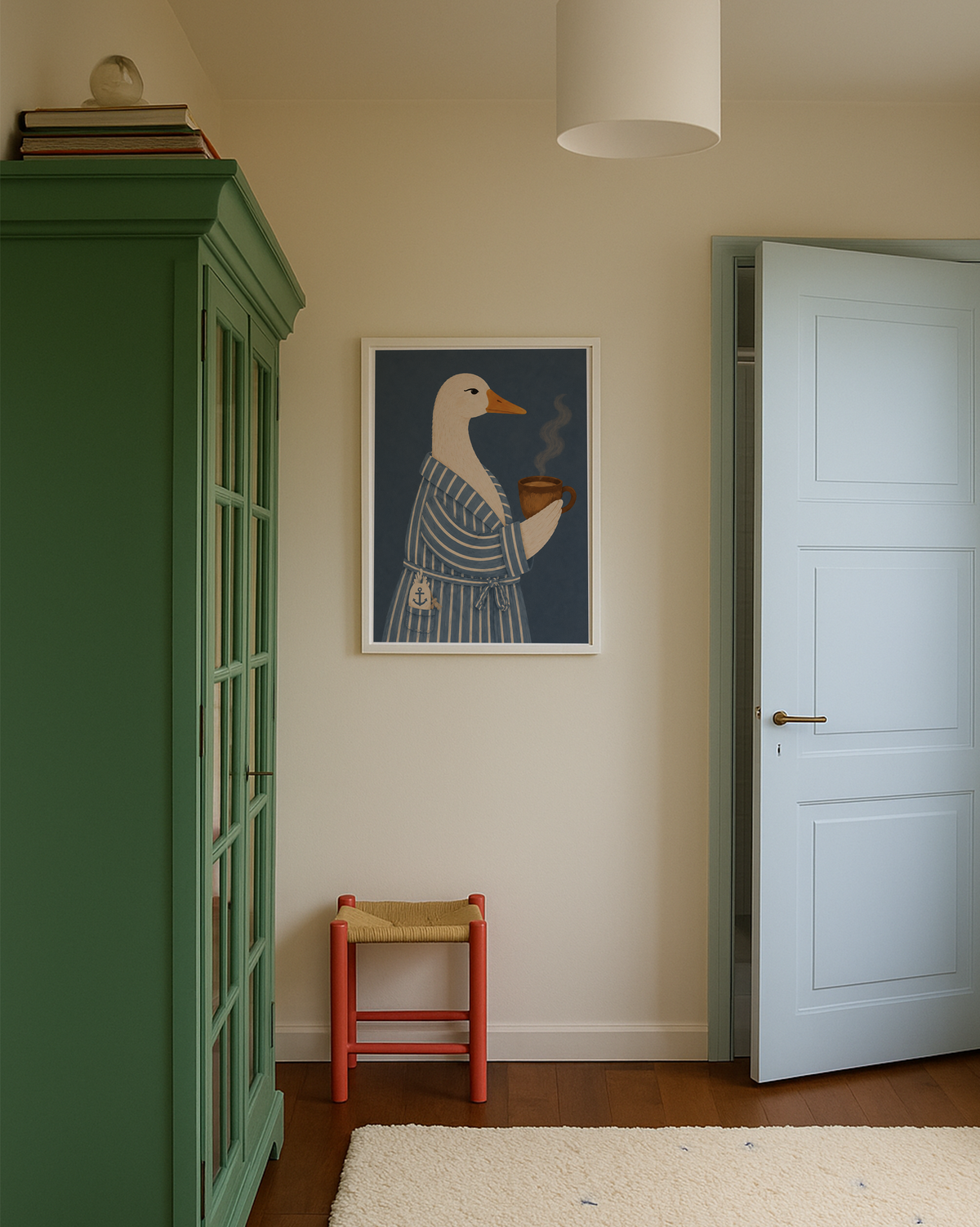 Cozy Goose Wall Art Poster