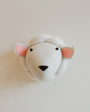 Lolly the Lamb – Felt Animal Wall Mount