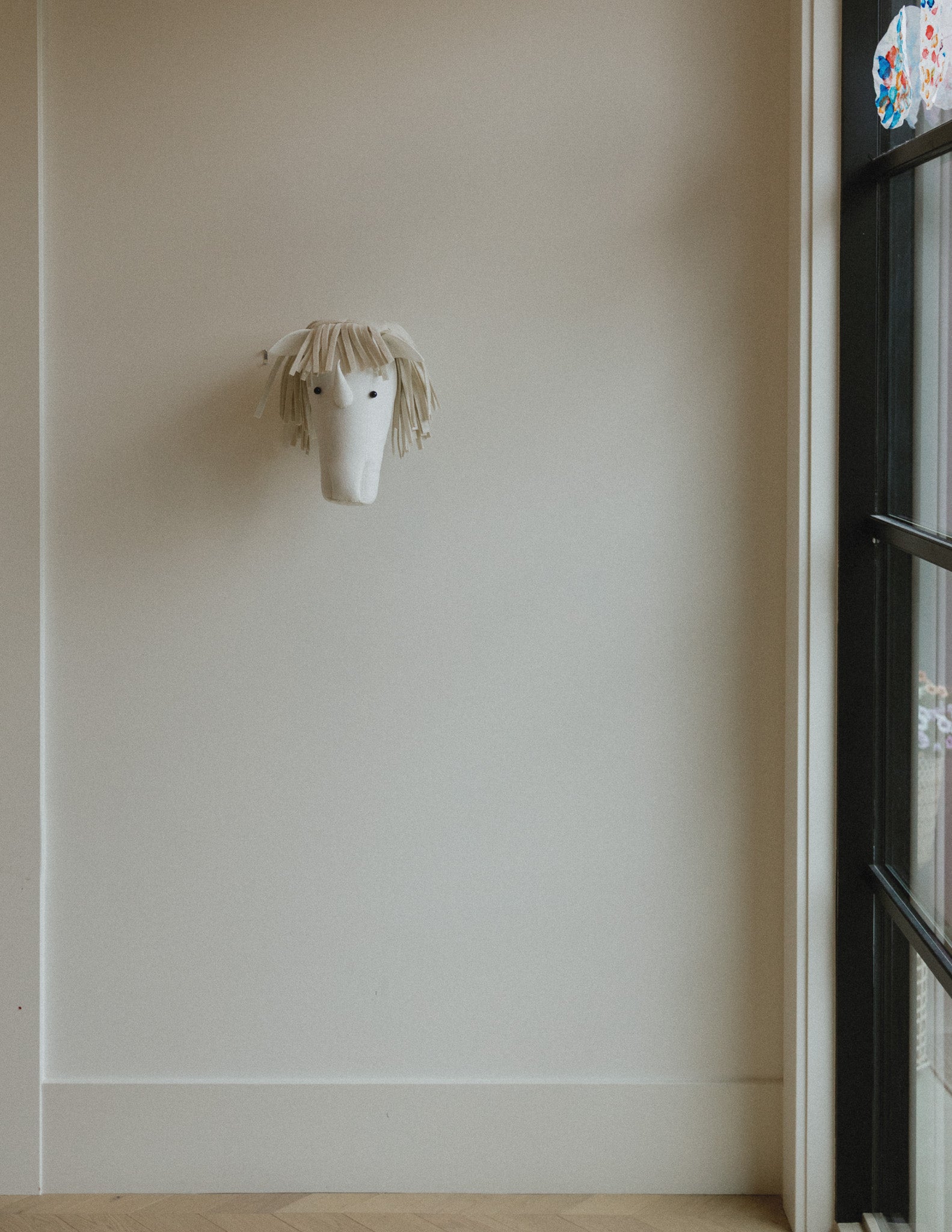 Luna the Unicorn – Felt Animal Wall Mount