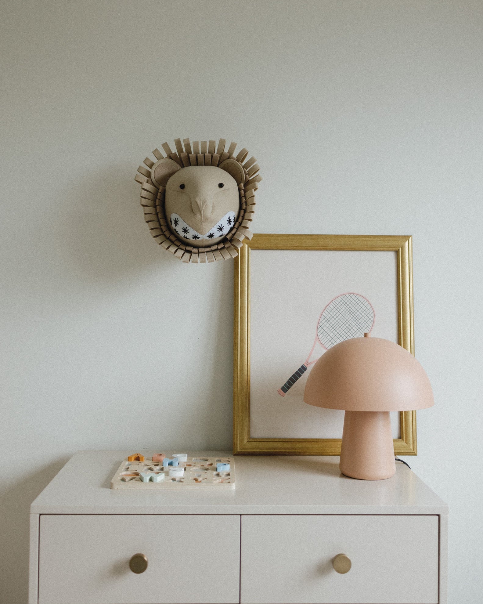 Leo the Lion – Felt Animal Wall Mount