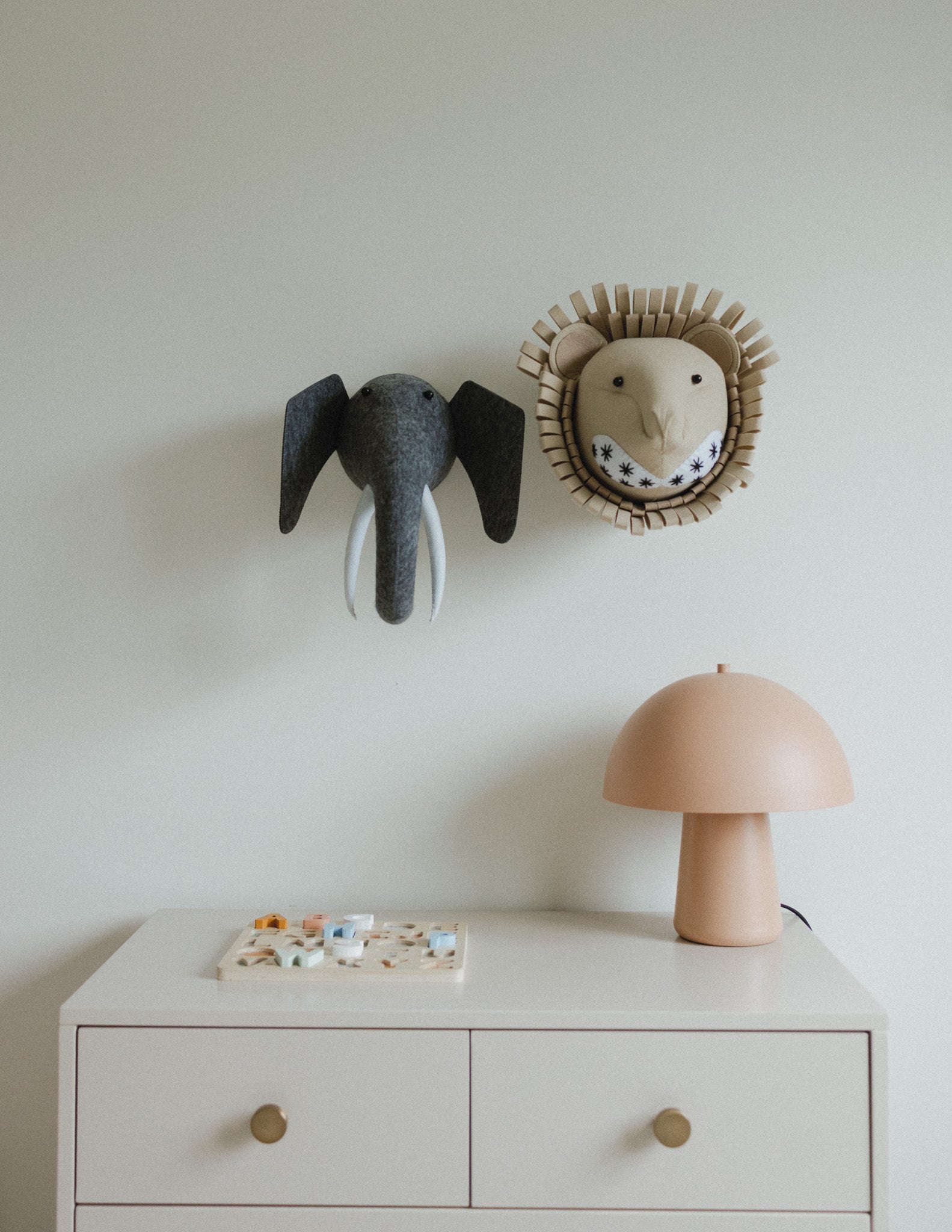 Leo the Lion – Felt Animal Wall Mount