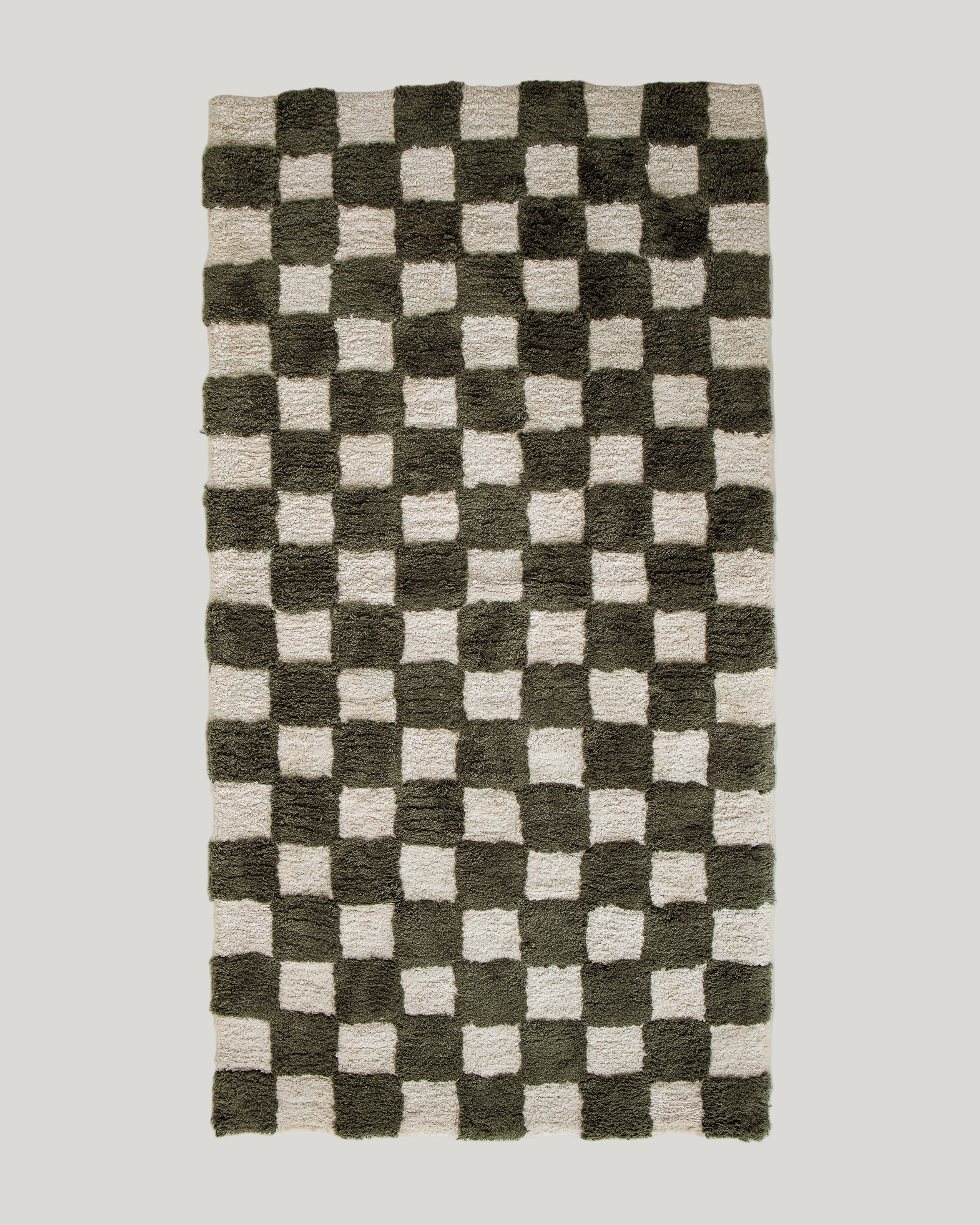 Olive Check Rug