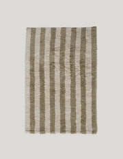 The Olive Stripe Bath Mat