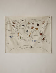 Wild World Canvas Map
