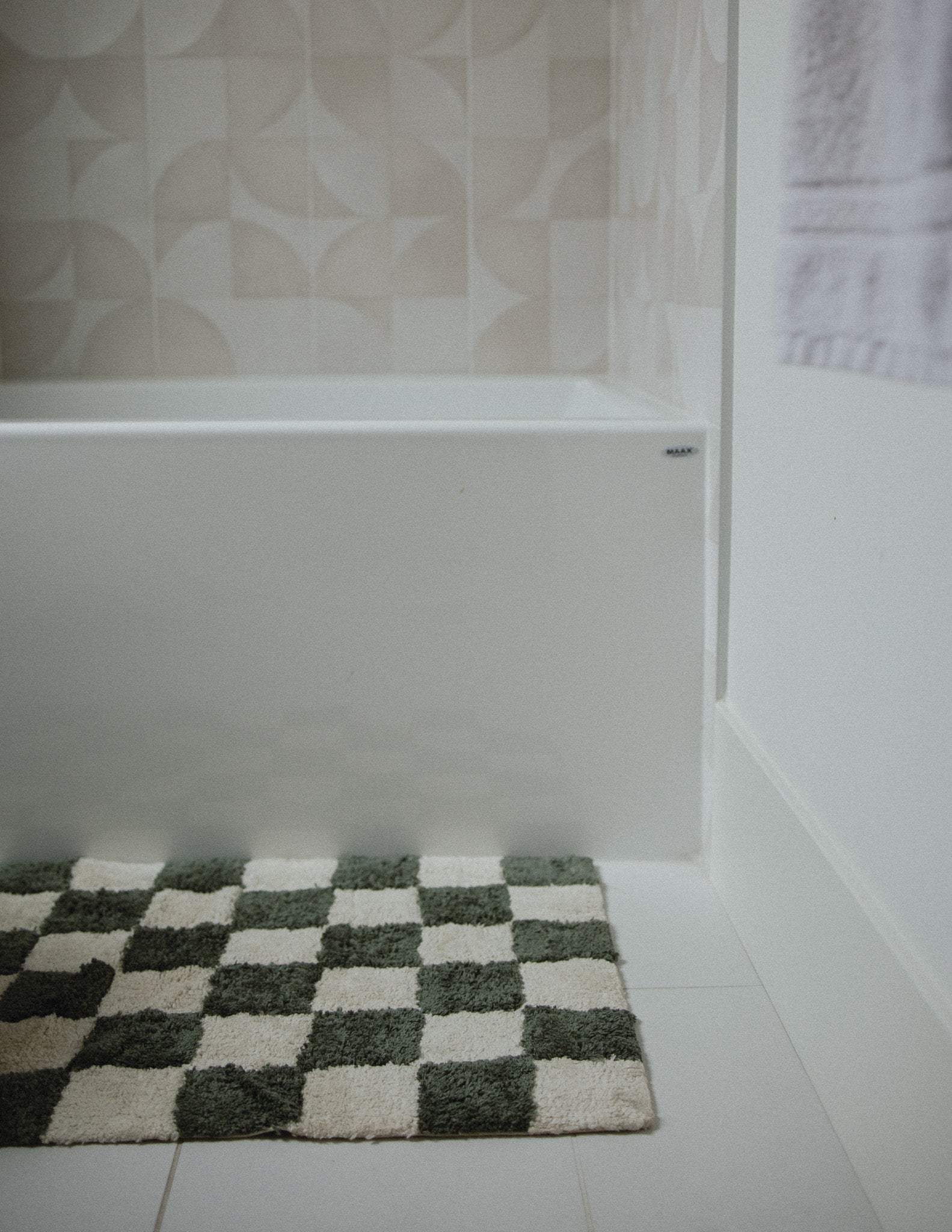 The Forest Check Bath Mat