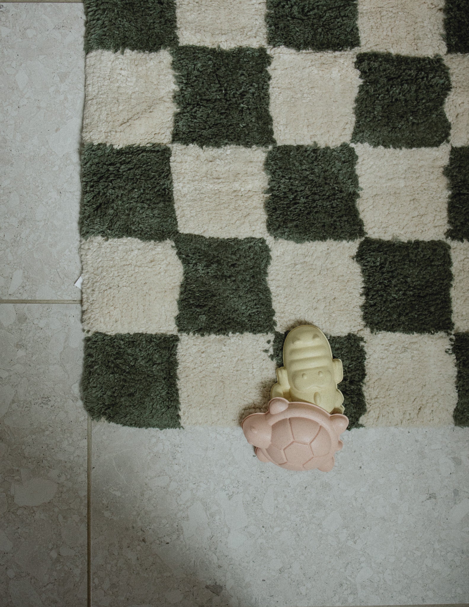 The Forest Check Bath Mat
