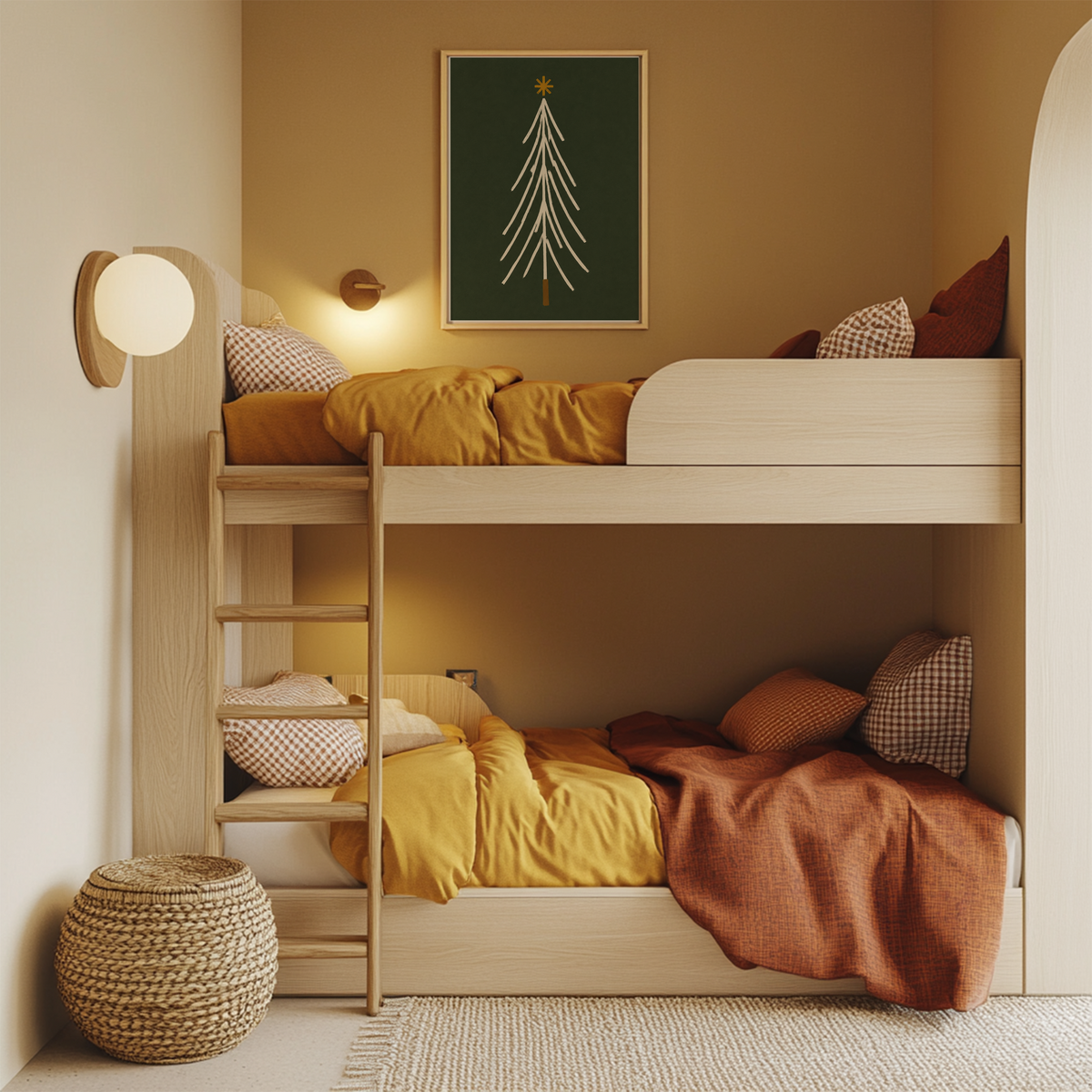 Minimalist Christmas Tree Wall Art Poster