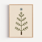 Minimalist Christmas Tree Wall Art Poster