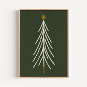Minimalist Christmas Tree Wall Art Poster