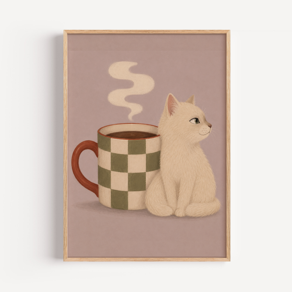 Cozy Kitten Wall Art Poster