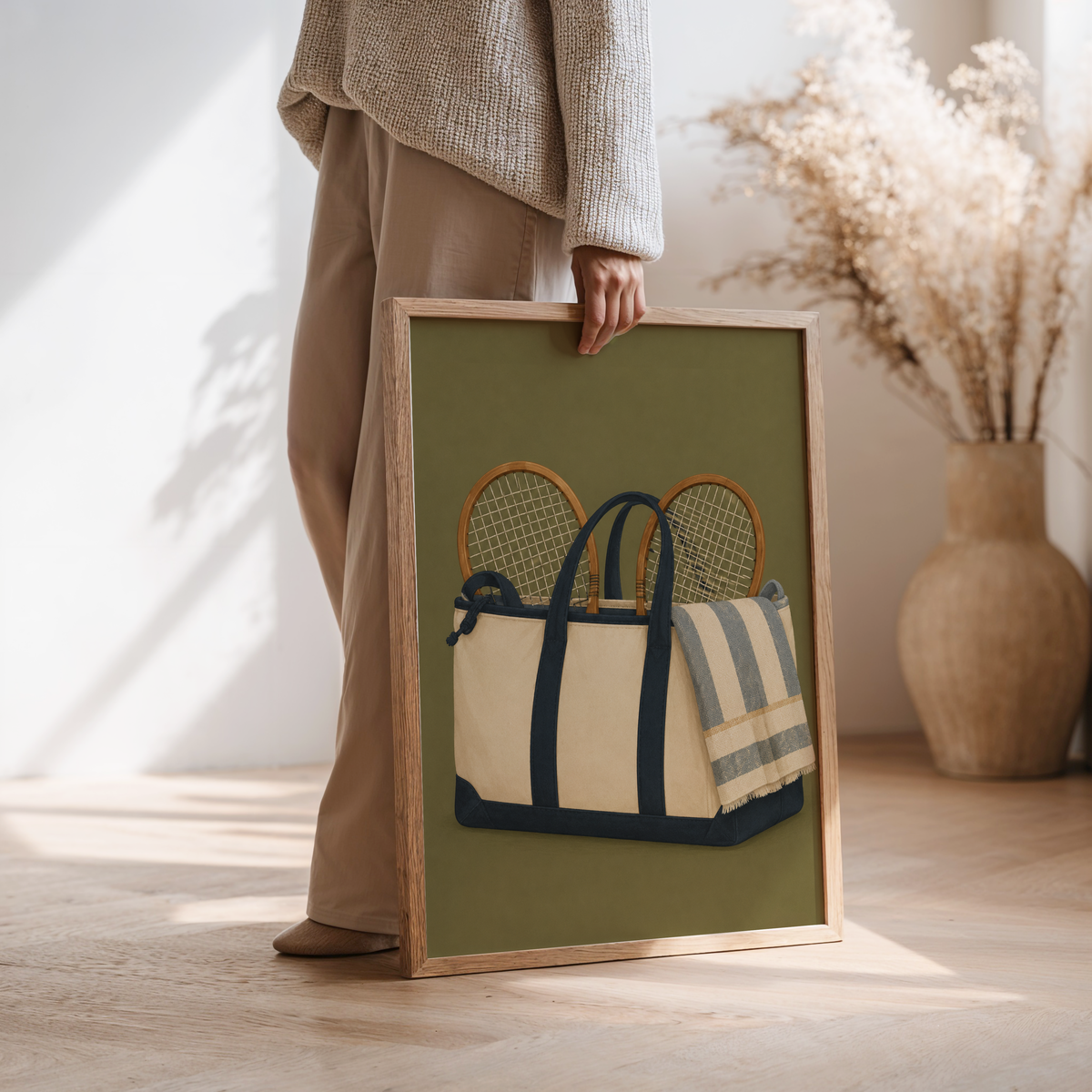 Tennis Bag Wall Art Poster