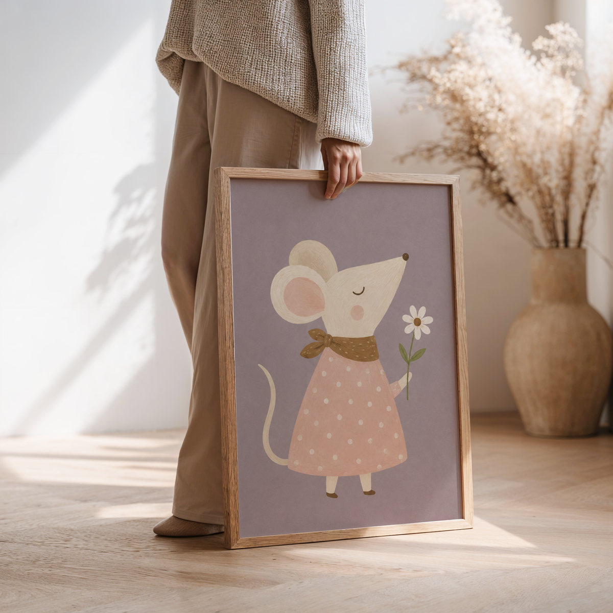Mouse Daisy Wall Art Poster