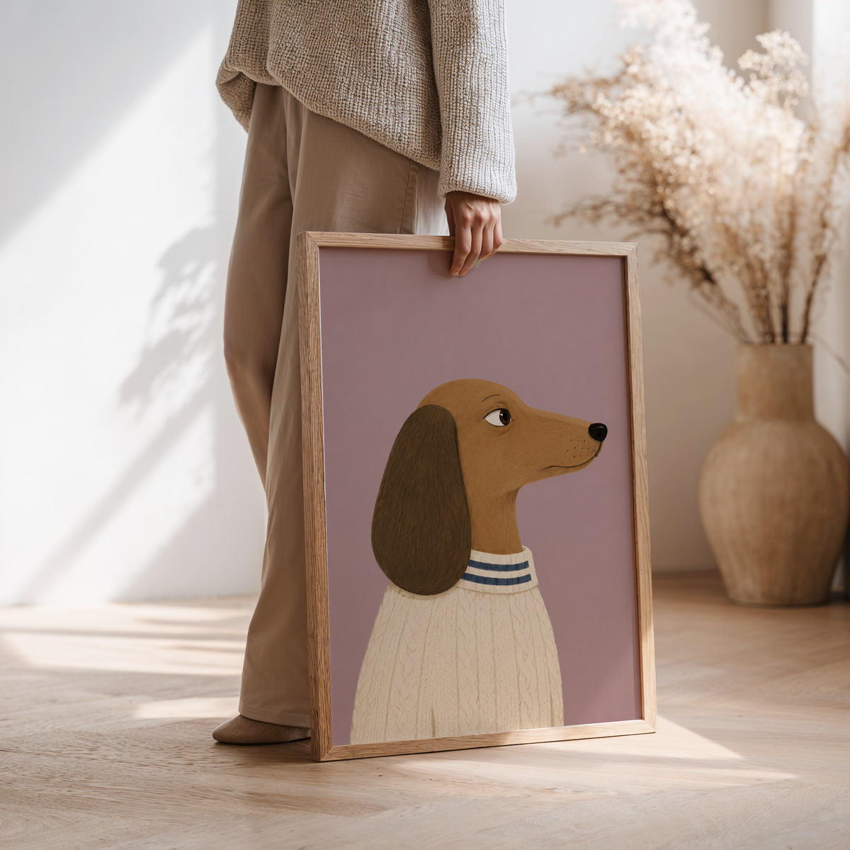 Dachshund Wall Art Poster